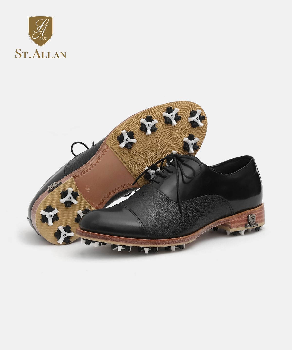 세인트앨런1870(SAINT ALLAN1870) SA18015 클래식 스트레이트팁 골프화 블랙 [225~285MM]