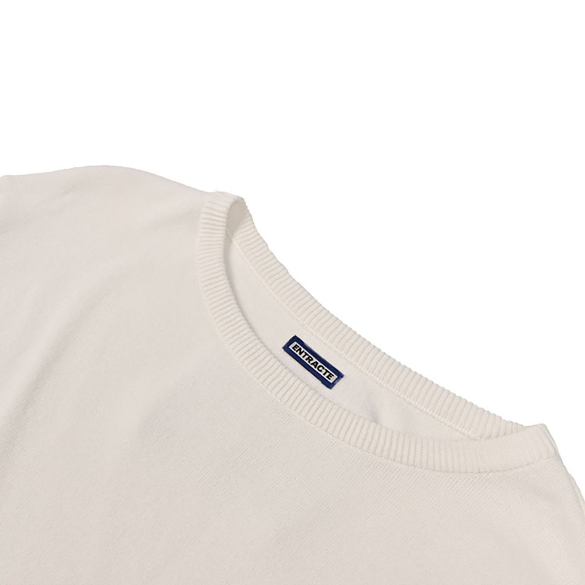 안트렉트(ENTRACTE) Long Sleeve Cotton Knit IVORY