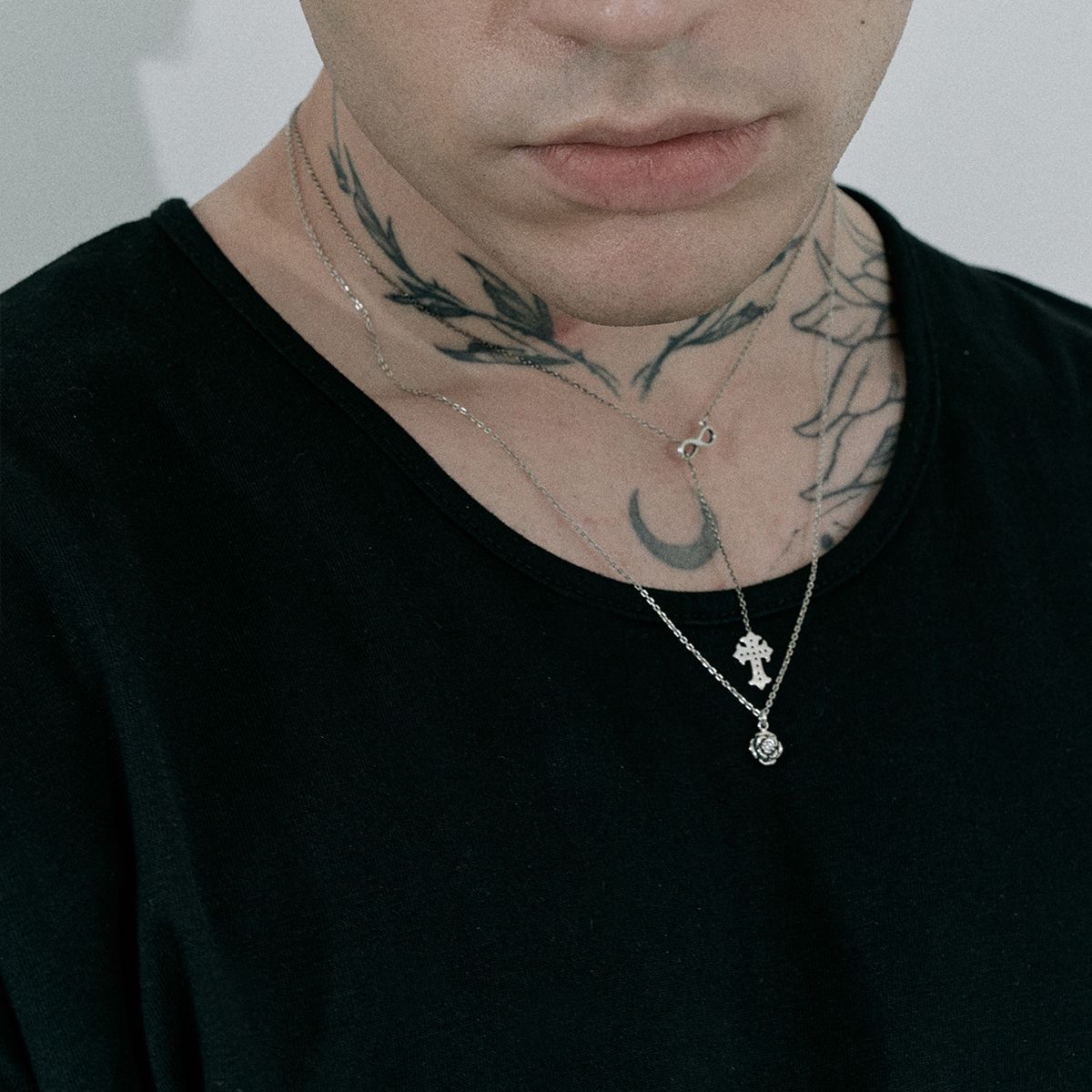 실버태그(SILVERTAG) VOL 2 U-SINS2 925 실버 장미 목걸이