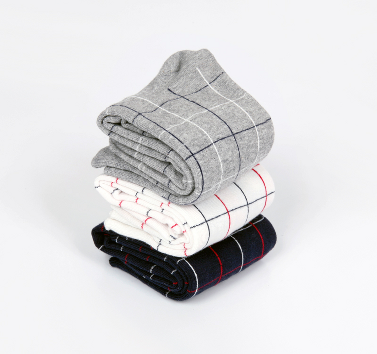 삭스에이(SOCKSA) [10PACK] 유니섹스 베이직 200N 그리드 긴양말