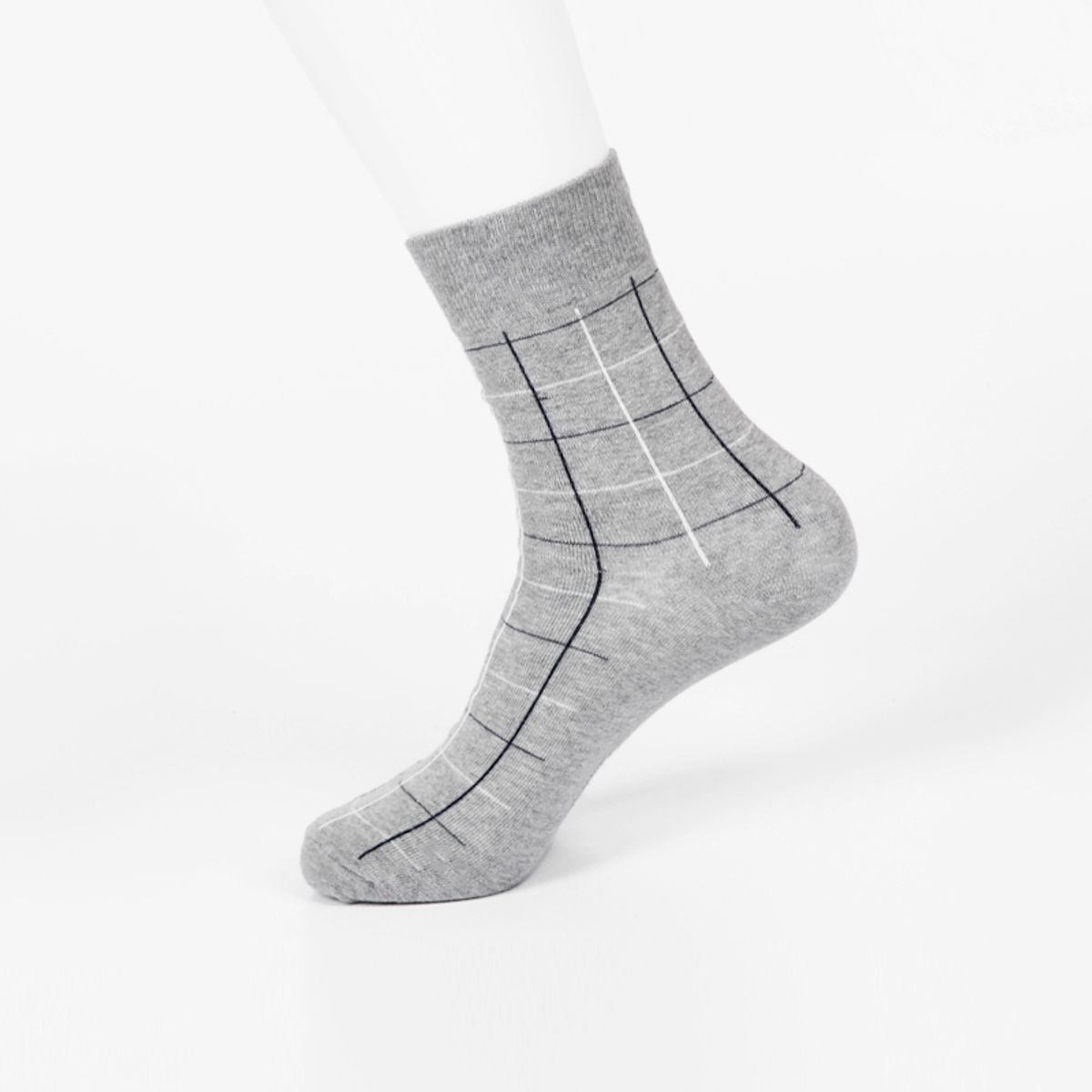 삭스에이(SOCKSA) [10PACK] 유니섹스 베이직 200N 그리드 긴양말