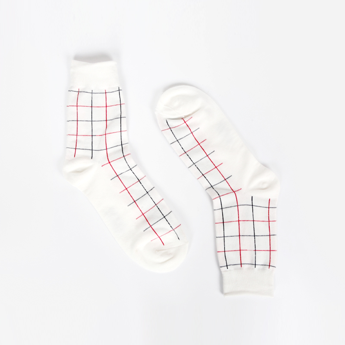삭스에이(SOCKSA) [10PACK] 유니섹스 베이직 200N 그리드 긴양말