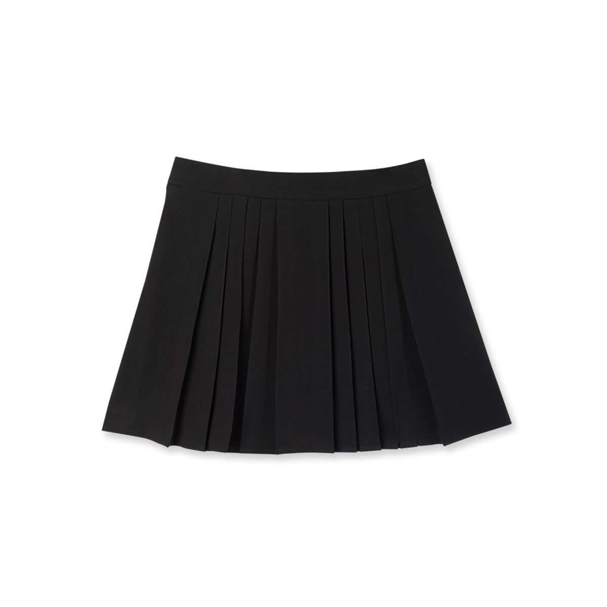 미스페라(MEASPHERA) WOMEN CHAIN PLEATS SKIRT BLACK