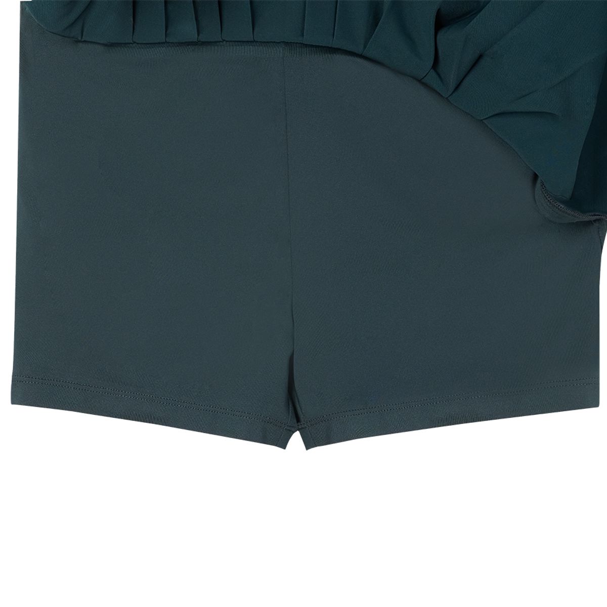 미스페라(MEASPHERA) WOMEN CHAIN PLEATS SKIRT DARK GREEN