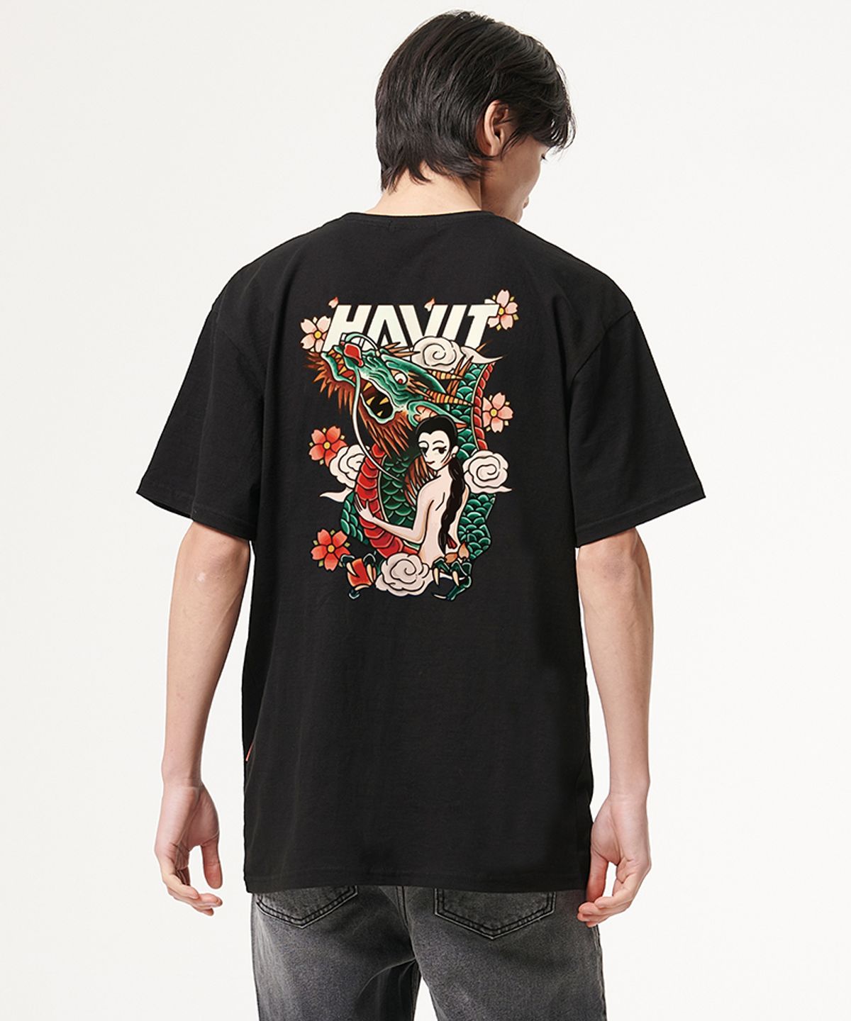 아티스트웨어(ARTISTWEAR) [ATW] 조선드래곤 반팔티_BK