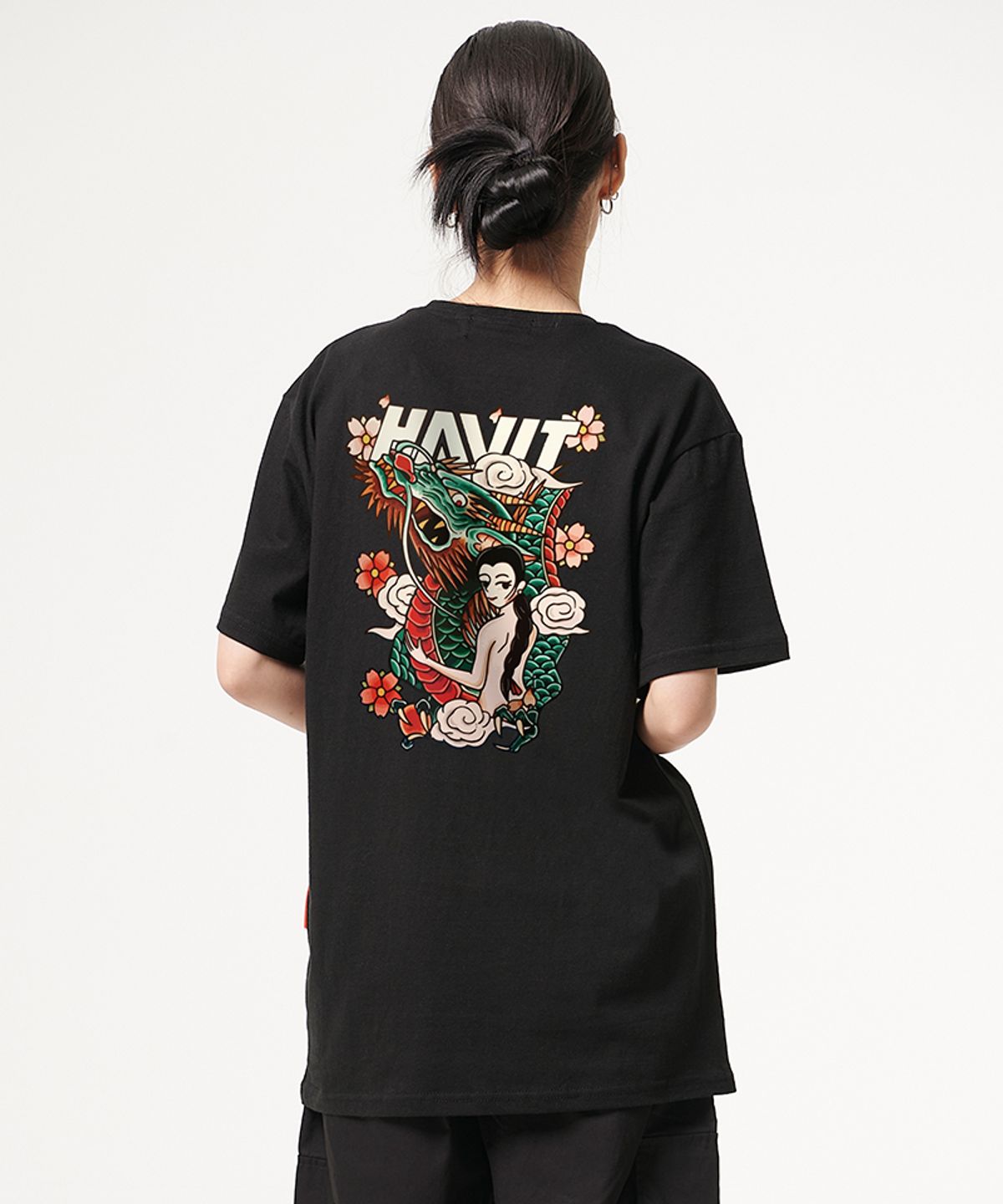 아티스트웨어(ARTISTWEAR) [ATW] 조선드래곤 반팔티_BK
