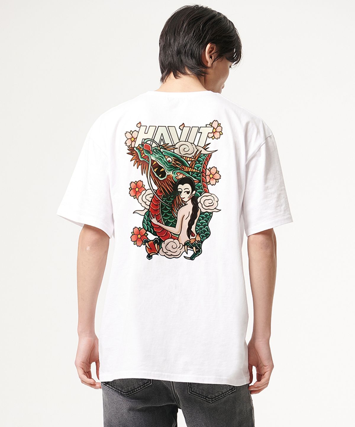 아티스트웨어(ARTISTWEAR) [ATW] 조선드래곤 반팔티_WH