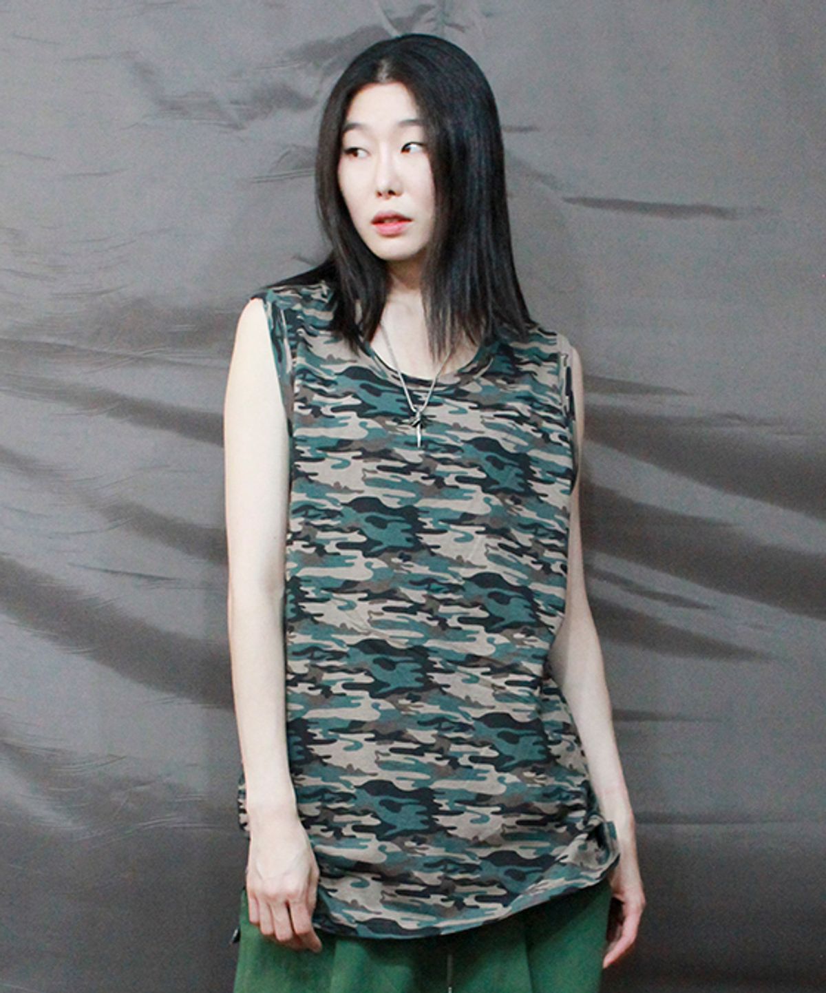 드마크(DEMARC) 카모 레이어드 트임 롱 슬리브리스