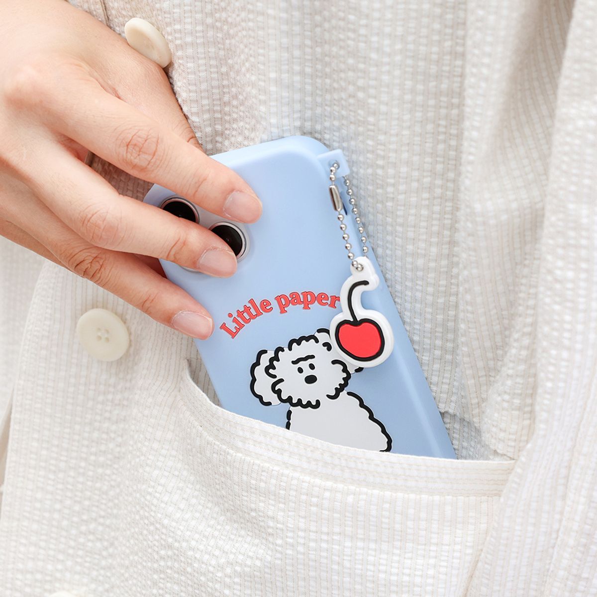브런치브라더(BRUNCH BROTHER) Little PaPer 구름이 실리콘 케이스 iPhone13