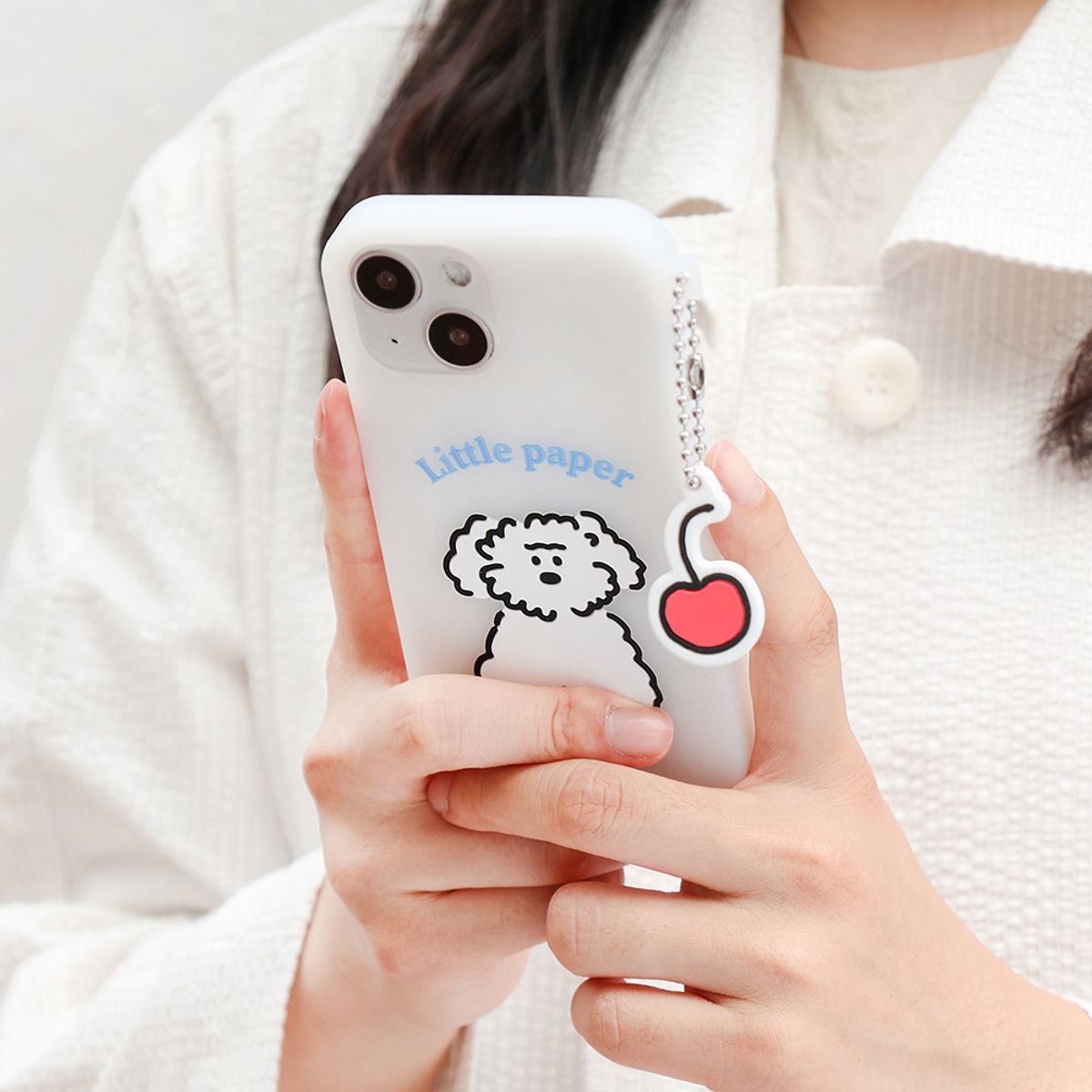 브런치브라더(BRUNCH BROTHER) Little PaPer 구름이 실리콘 케이스 iPhone13