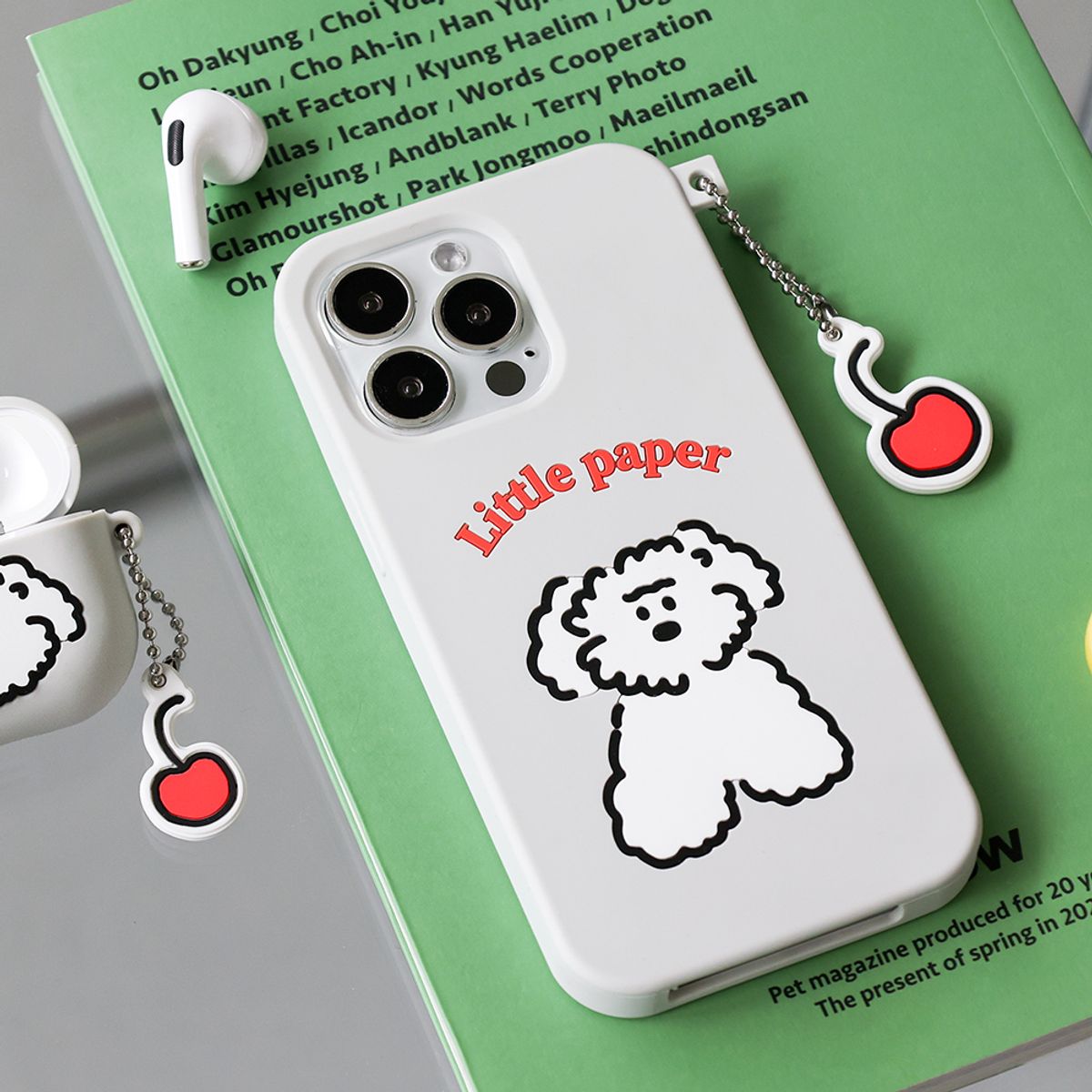 브런치브라더(BRUNCH BROTHER) Little PaPer 구름이 실리콘 케이스 iPhone13