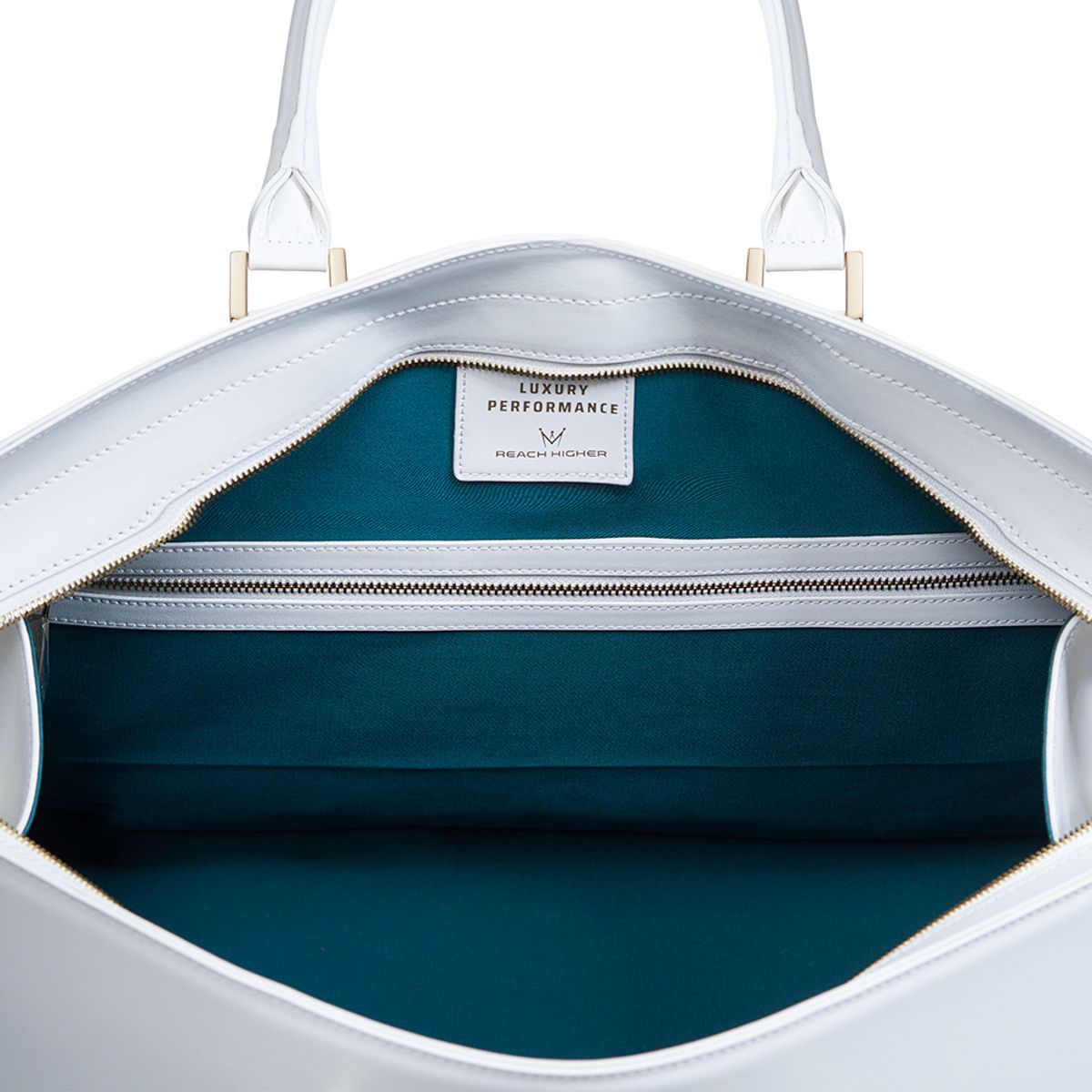 미스페라(MEASPHERA) OCTAGON REAL LEATHER BOSTON BAG WHITE