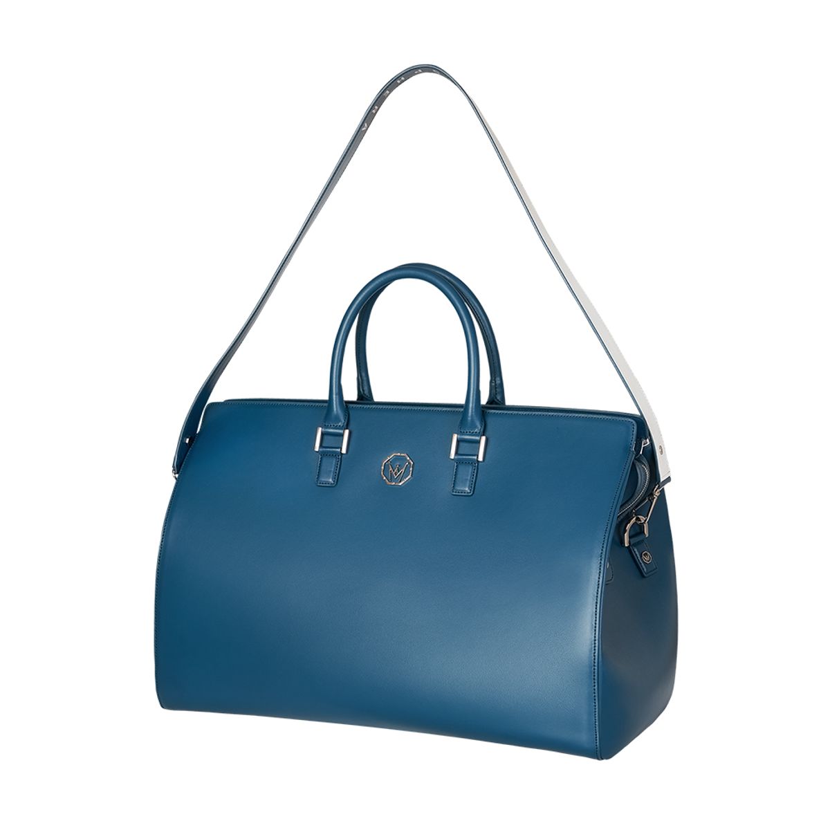 미스페라(MEASPHERA) OCTAGON REAL LEATHER BOSTON BAG DARK GREEN