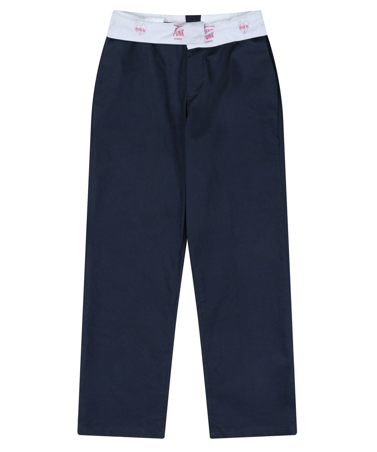하이스쿨디스코(HIGH SCHOOL DISCO) Waist point pants_Navy