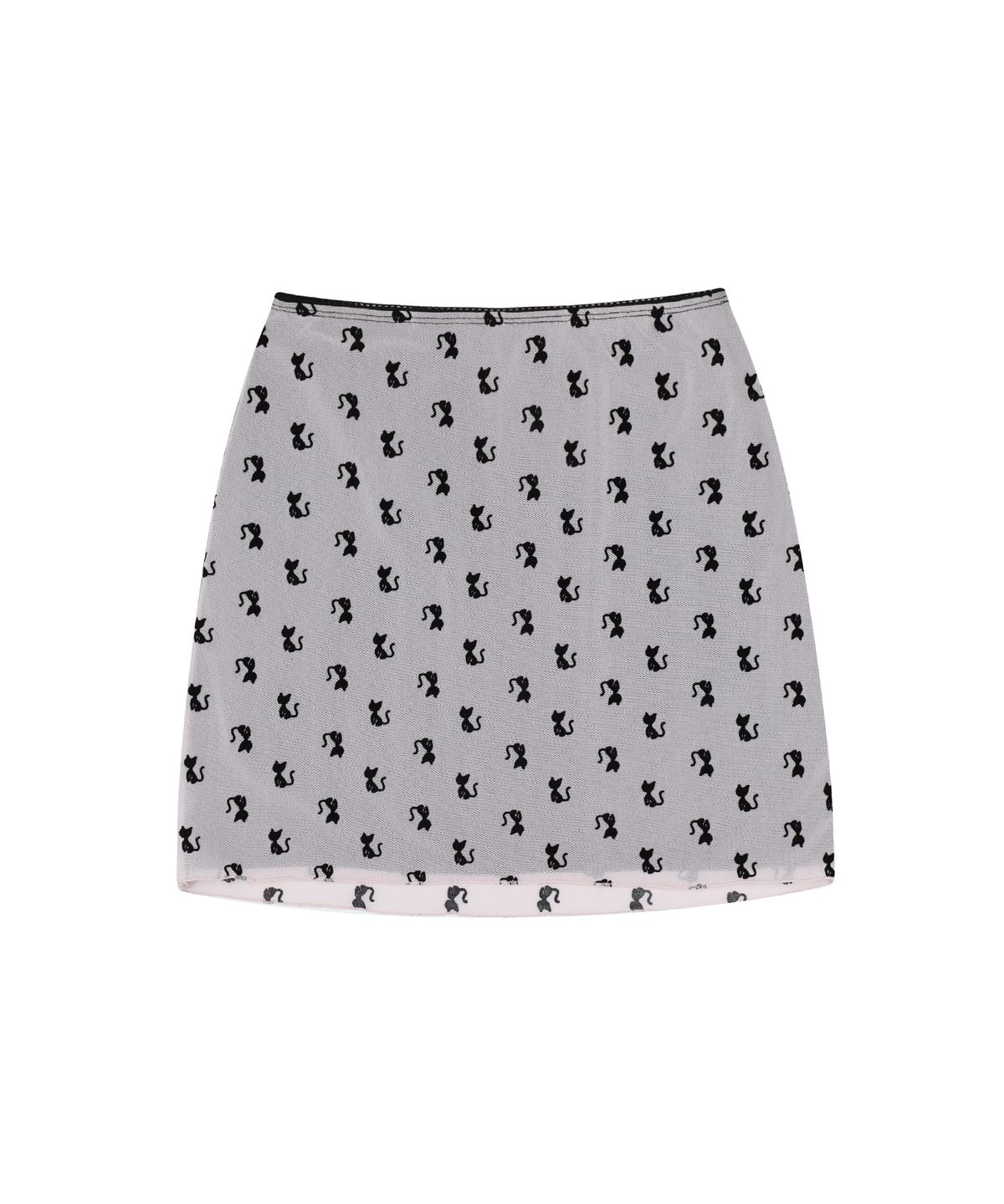 하이스쿨디스코(HIGH SCHOOL DISCO) Cats mesh skirt_Pink
