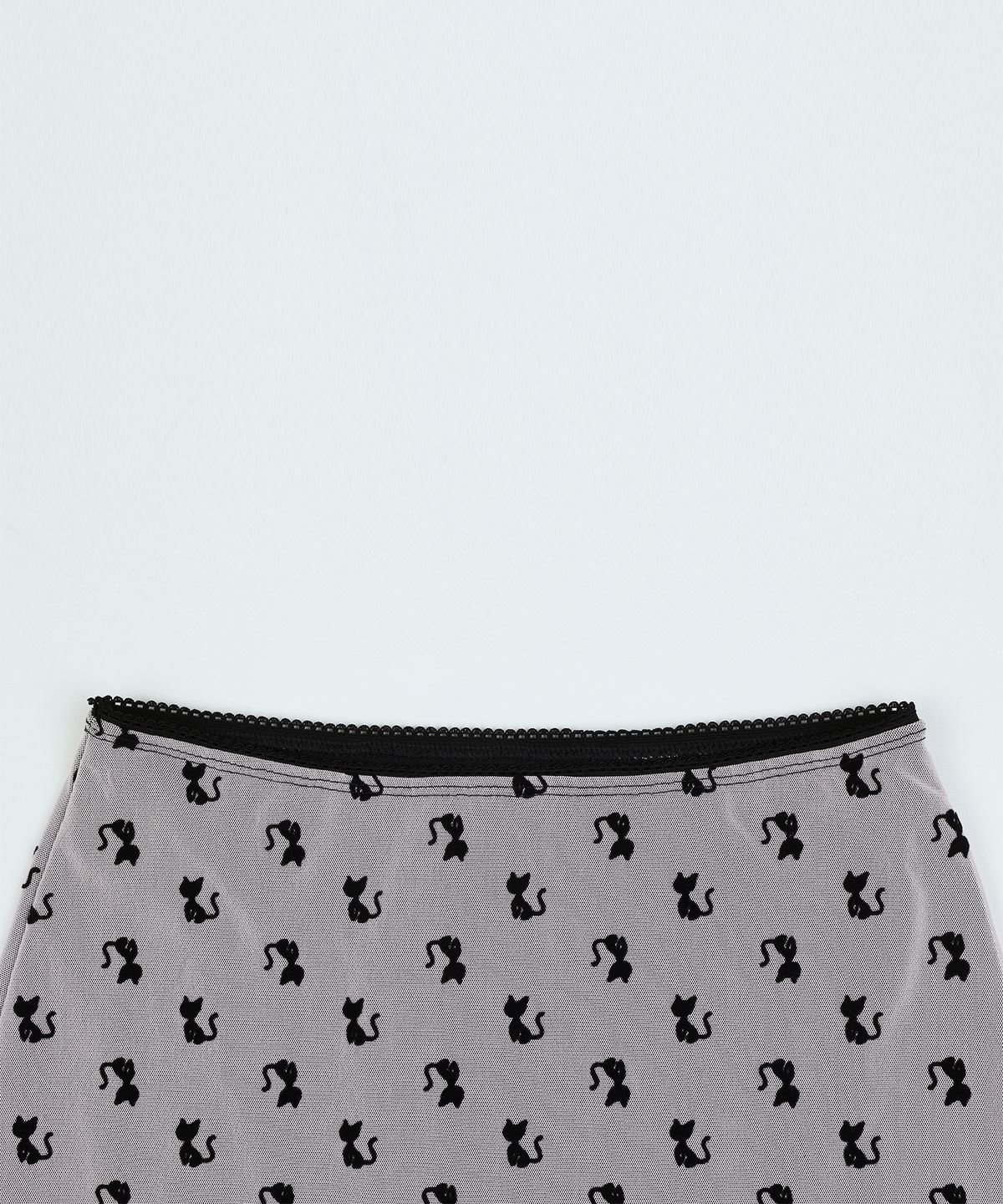 하이스쿨디스코(HIGH SCHOOL DISCO) Cats mesh skirt_Pink