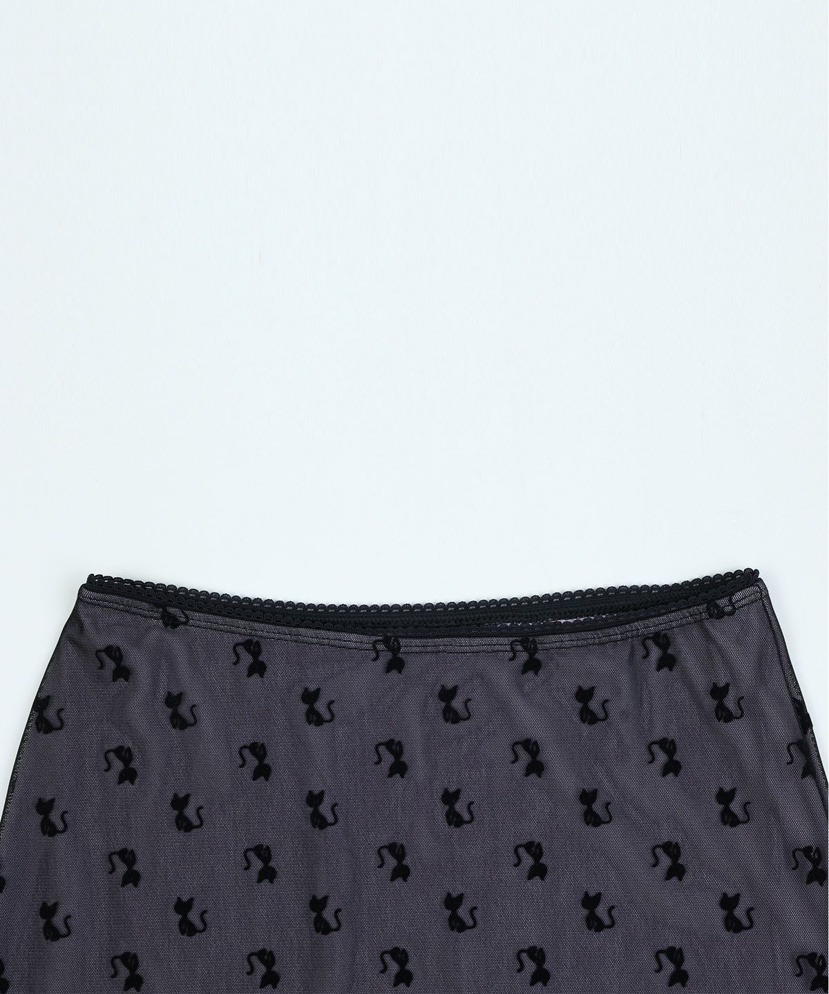 하이스쿨디스코(HIGH SCHOOL DISCO) Cats mesh skirt_Purple