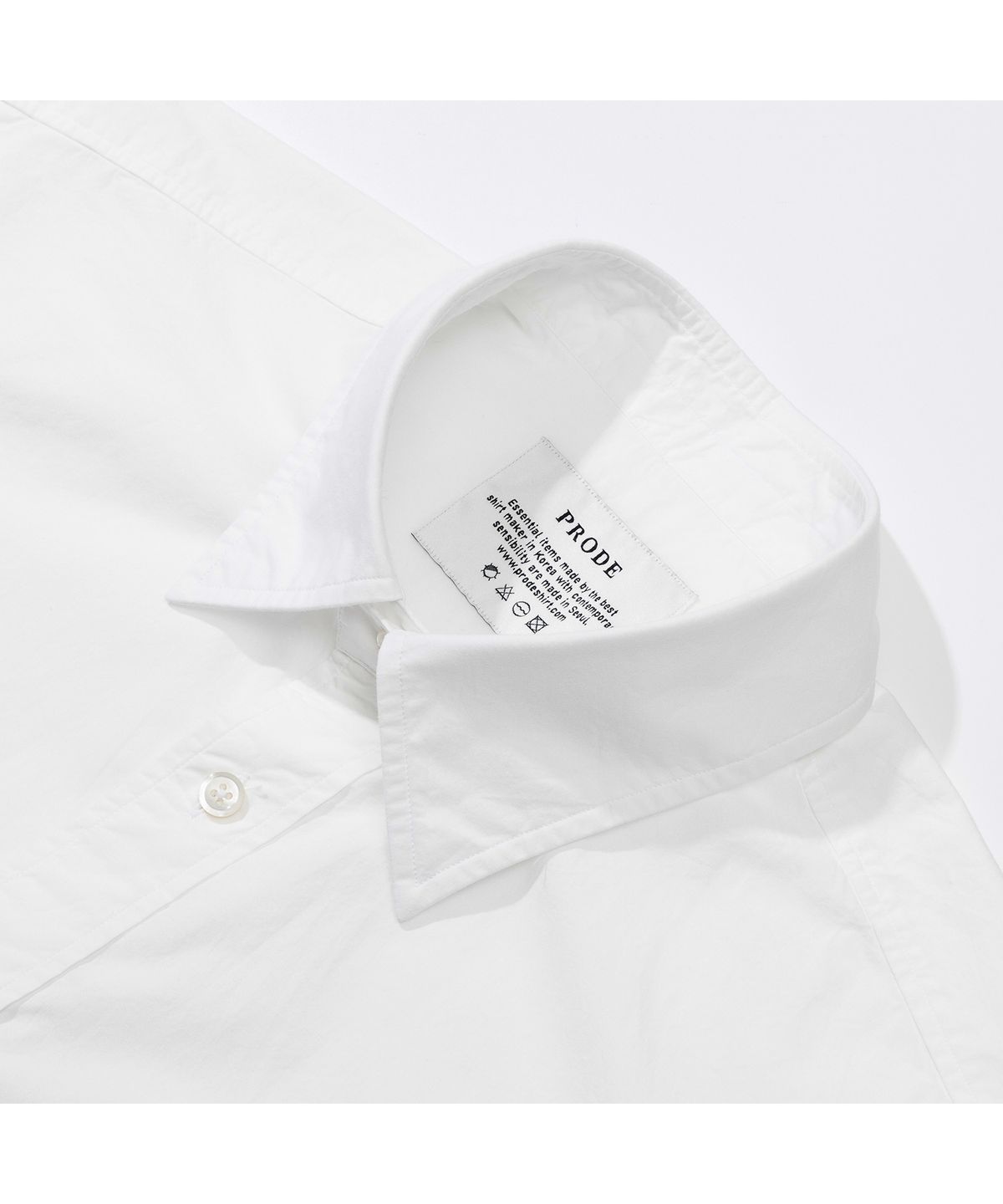 프로드셔츠(PRODESHIRT) [릴렉스]P-905 포플린 반팔 셔츠 (화이트)