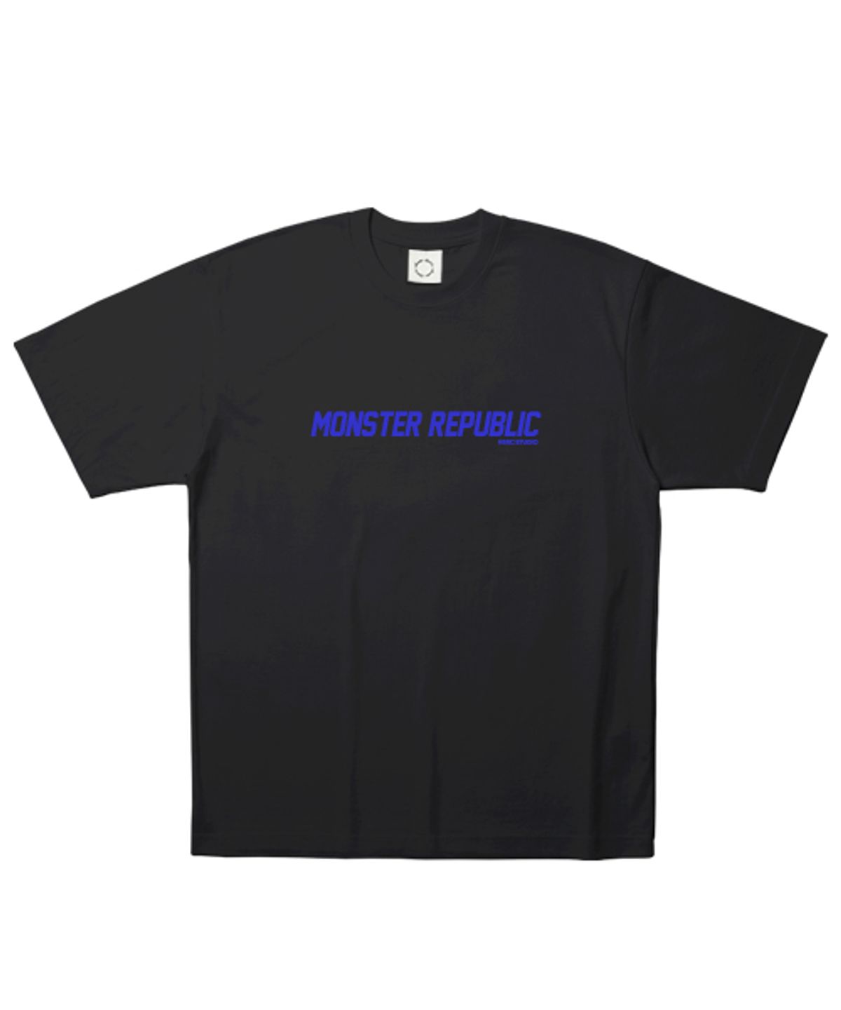 몬스터리퍼블릭(MONSTER REPUBLIC) 몬스터 베이직 로고 블루 티셔츠 블랙