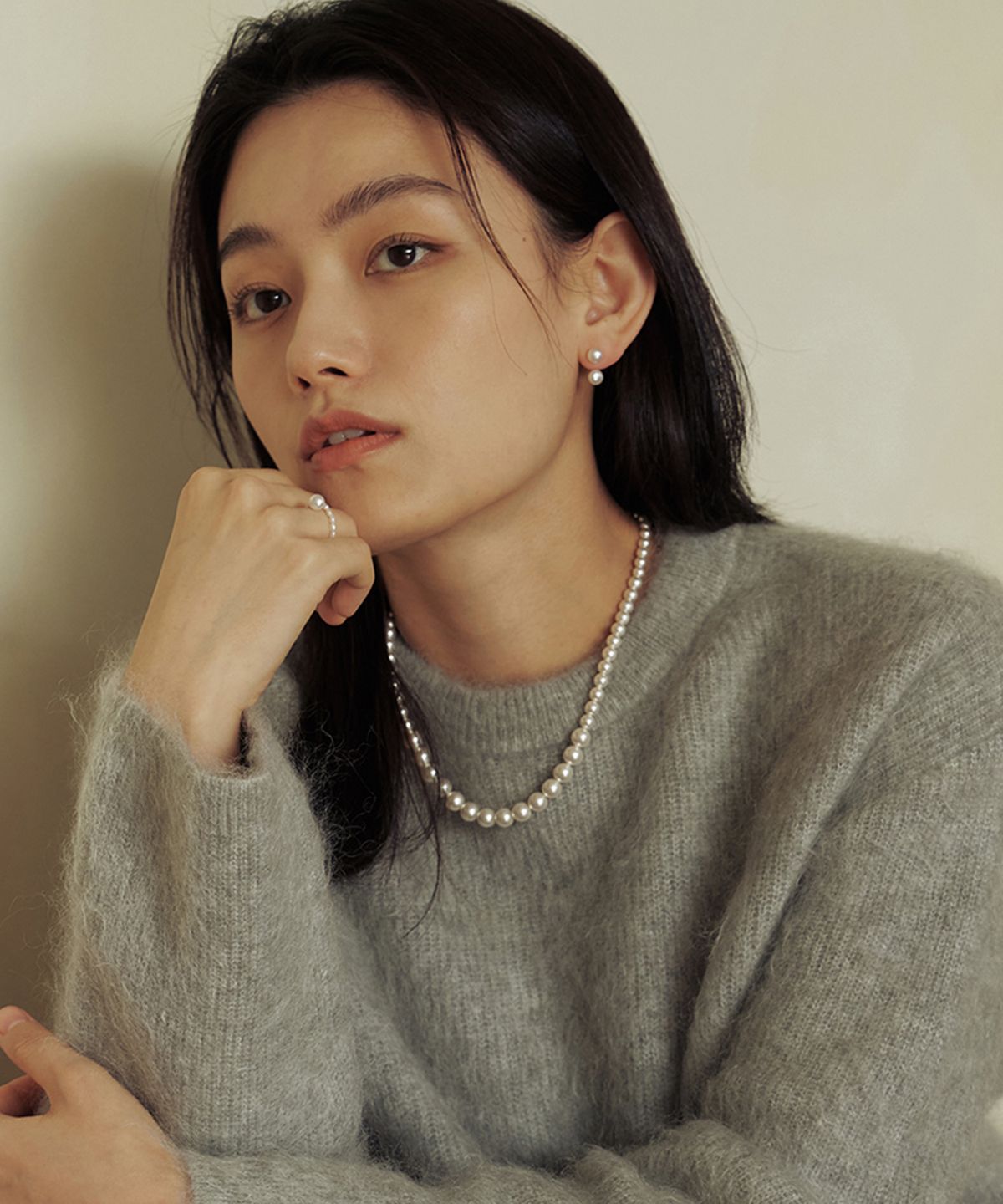 타티아나(TATIANA) 크레센도 진주 목걸이_NZ1202