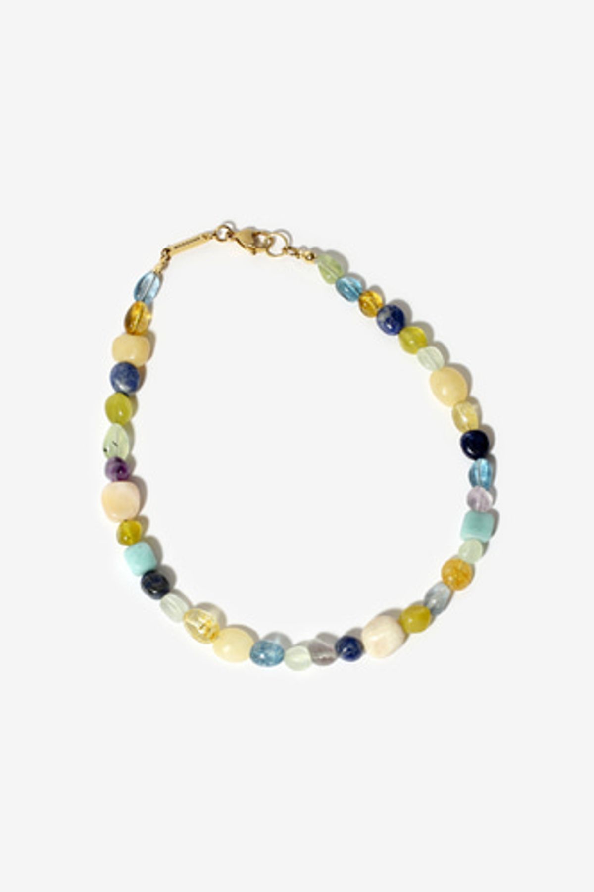 모드곤(MODGONE) 컬러플 조약돌 원석 목걸이 Colorful Pebbles stone necklace ​