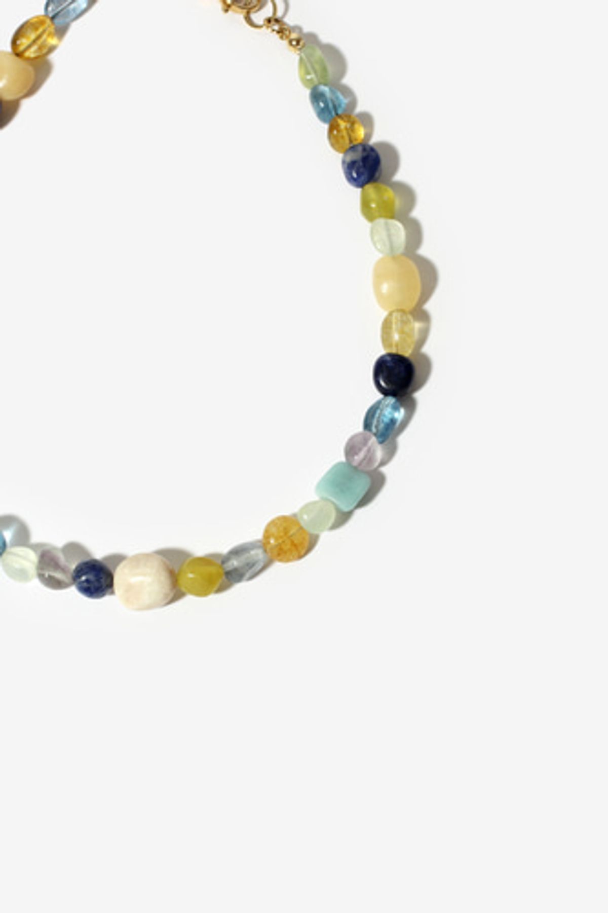 모드곤(MODGONE) 컬러플 조약돌 원석 목걸이 Colorful Pebbles stone necklace ​