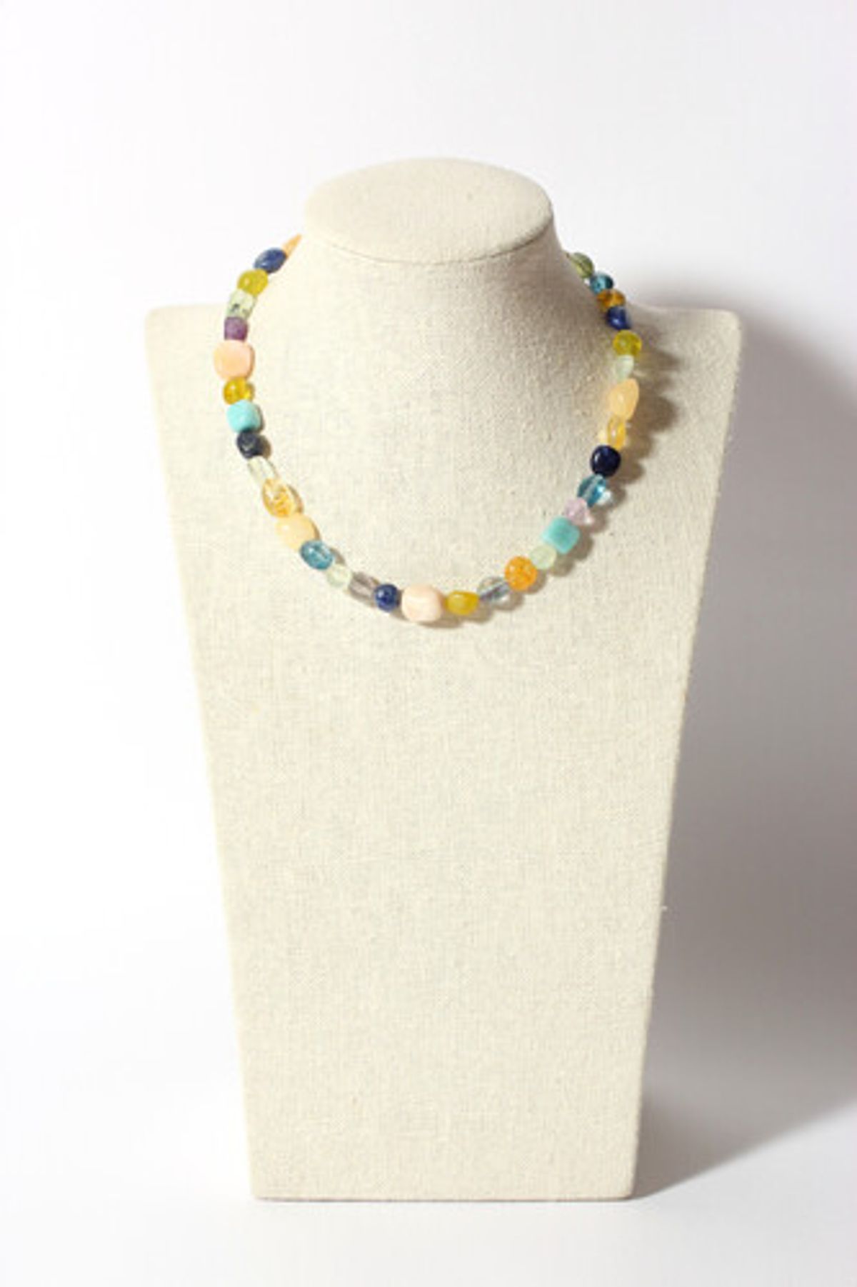 모드곤(MODGONE) 컬러플 조약돌 원석 목걸이 Colorful Pebbles stone necklace ​