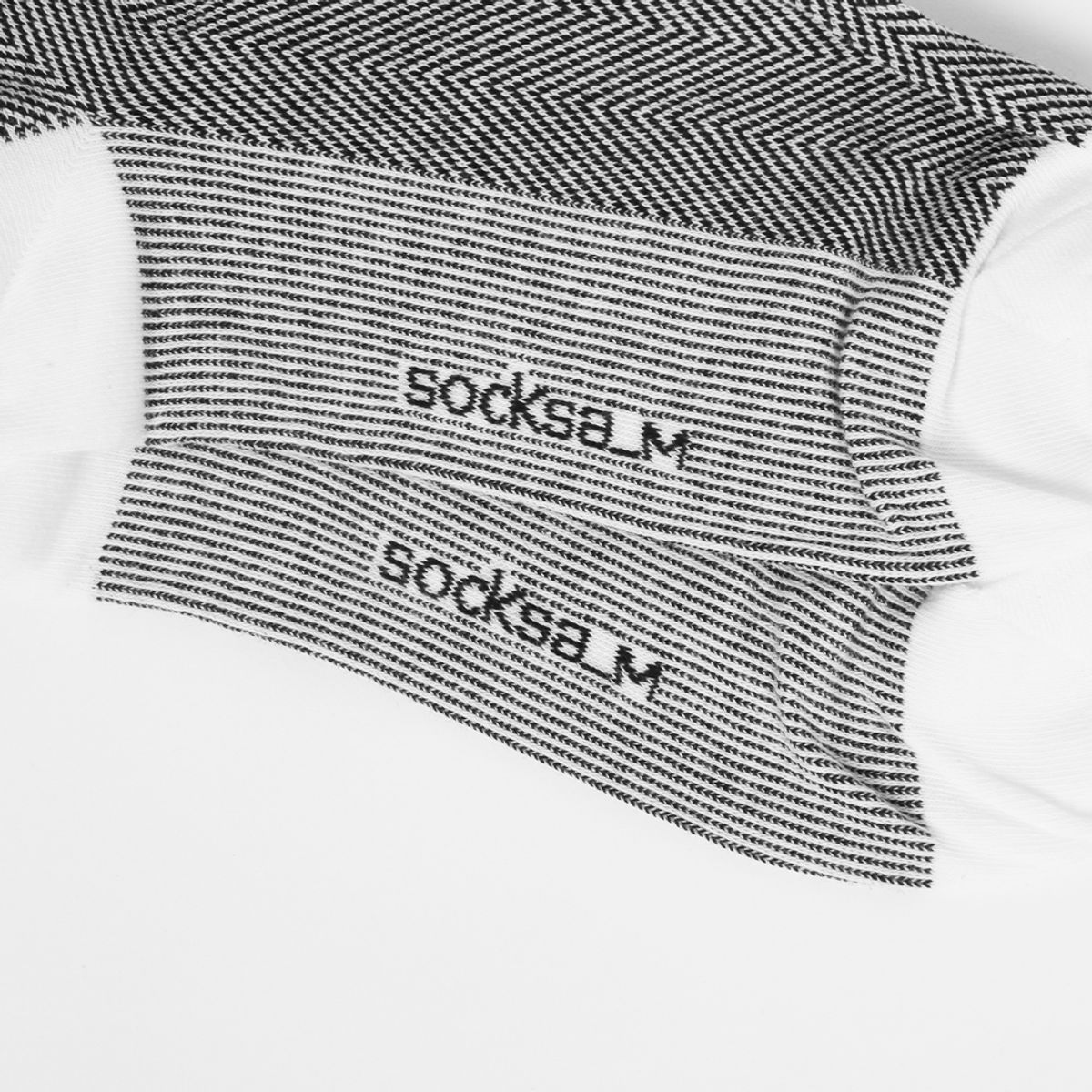삭스에이(SOCKSA) [10PACK] 유니섹스 베이직 200N 헤링본 패턴 긴양말