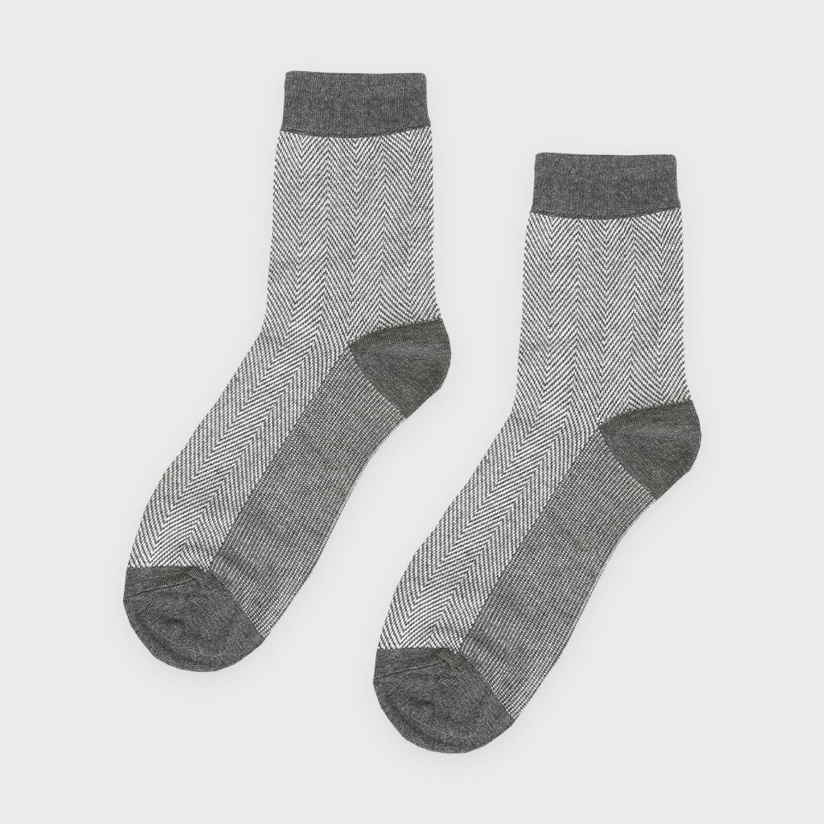 삭스에이(SOCKSA) [10PACK] 유니섹스 베이직 200N 헤링본 패턴 긴양말