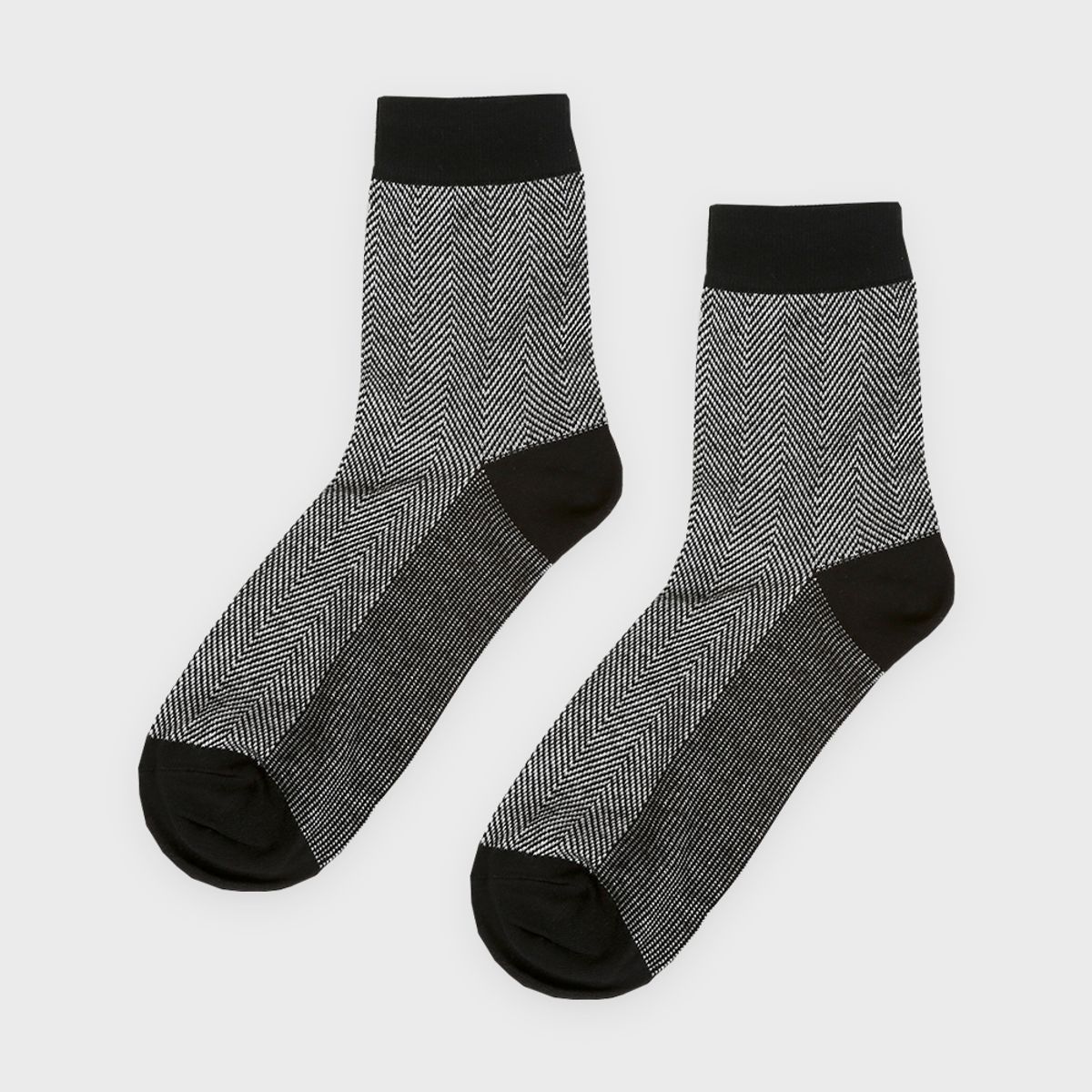 삭스에이(SOCKSA) [10PACK] 유니섹스 베이직 200N 헤링본 패턴 긴양말