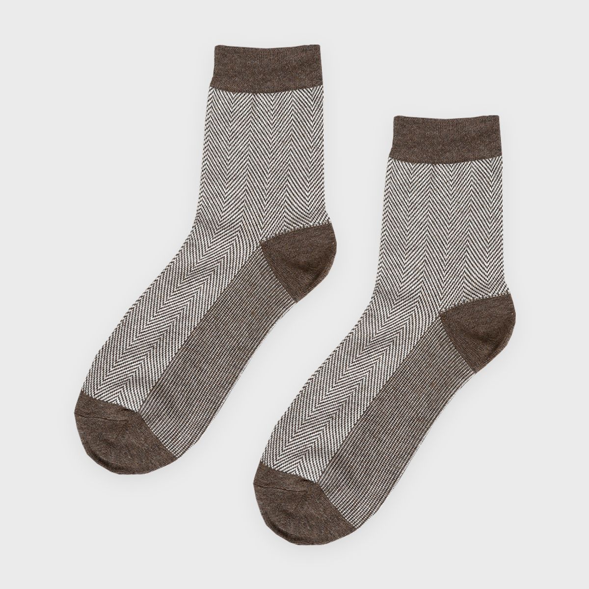삭스에이(SOCKSA) [10PACK] 유니섹스 베이직 200N 헤링본 패턴 긴양말