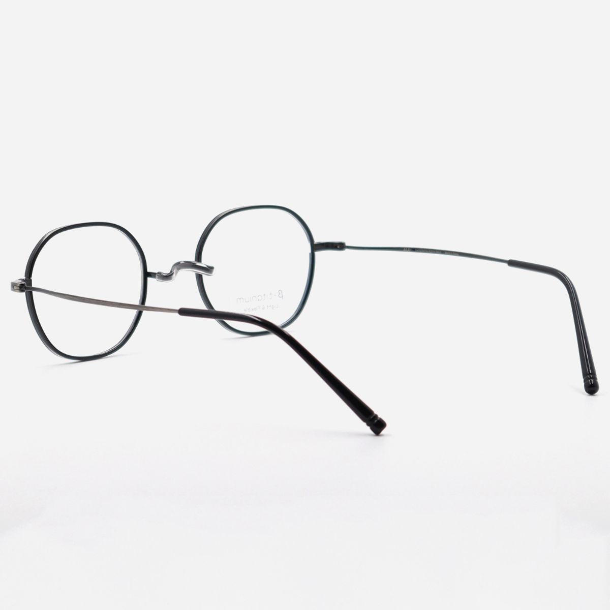 알로아이웨어(ALO EYEWEAR) [Nose Saddle] AL8205 0910M 노즈새들 티타늄 옥타곤 블랙/그레이 안경테