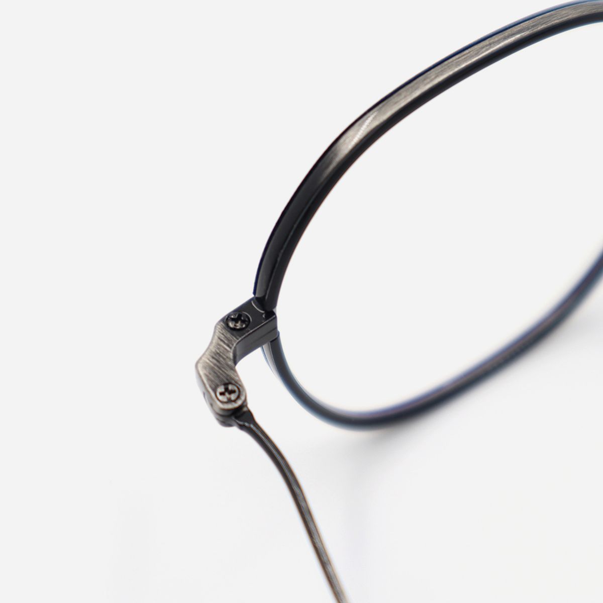 알로아이웨어(ALO EYEWEAR) [Nose Saddle] AL8205 0910M 노즈새들 티타늄 옥타곤 블랙/그레이 안경테