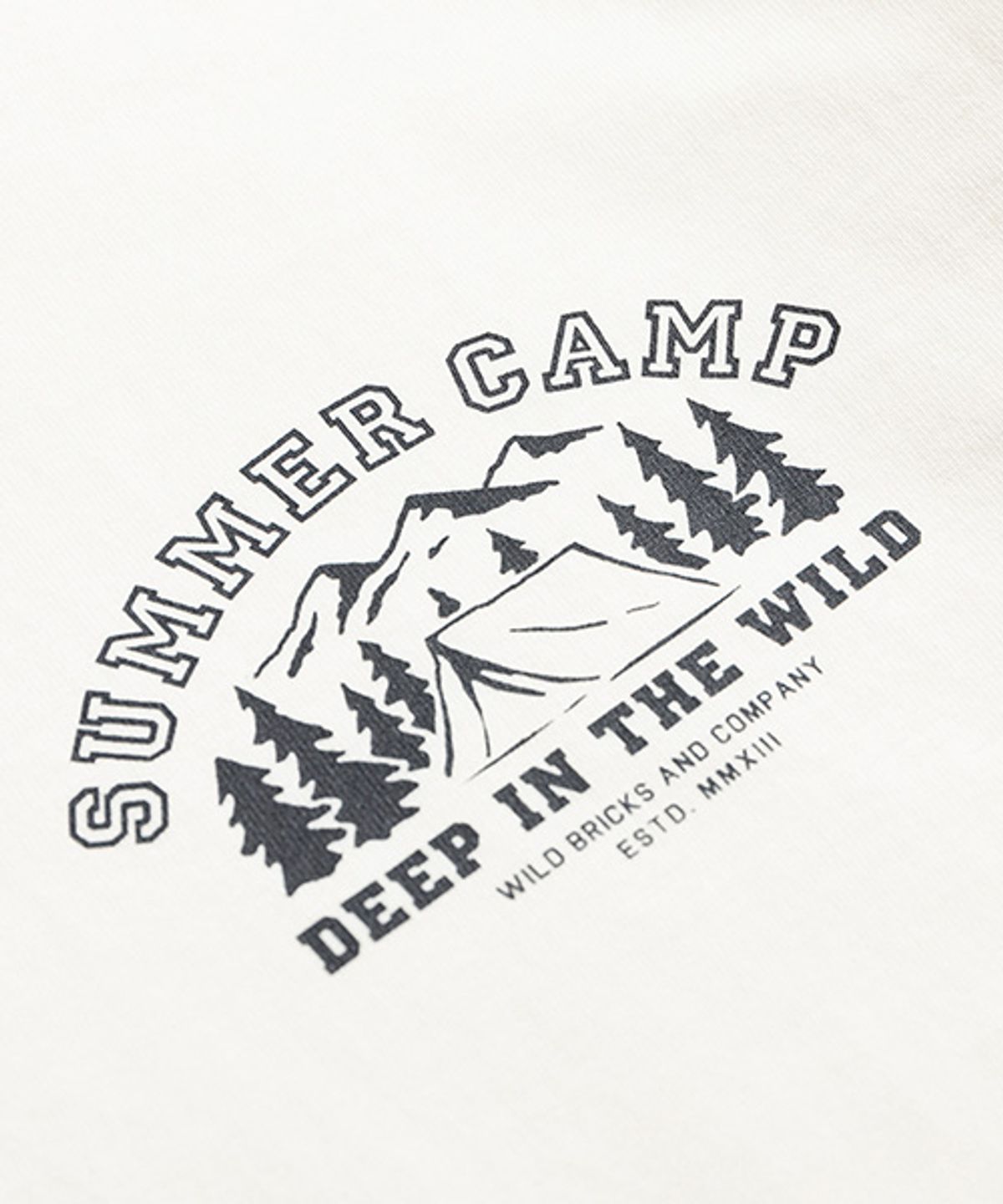 와일드 브릭스(WILD BRICKS) WB SUMMER CAMP T-SHIRT (ivory)