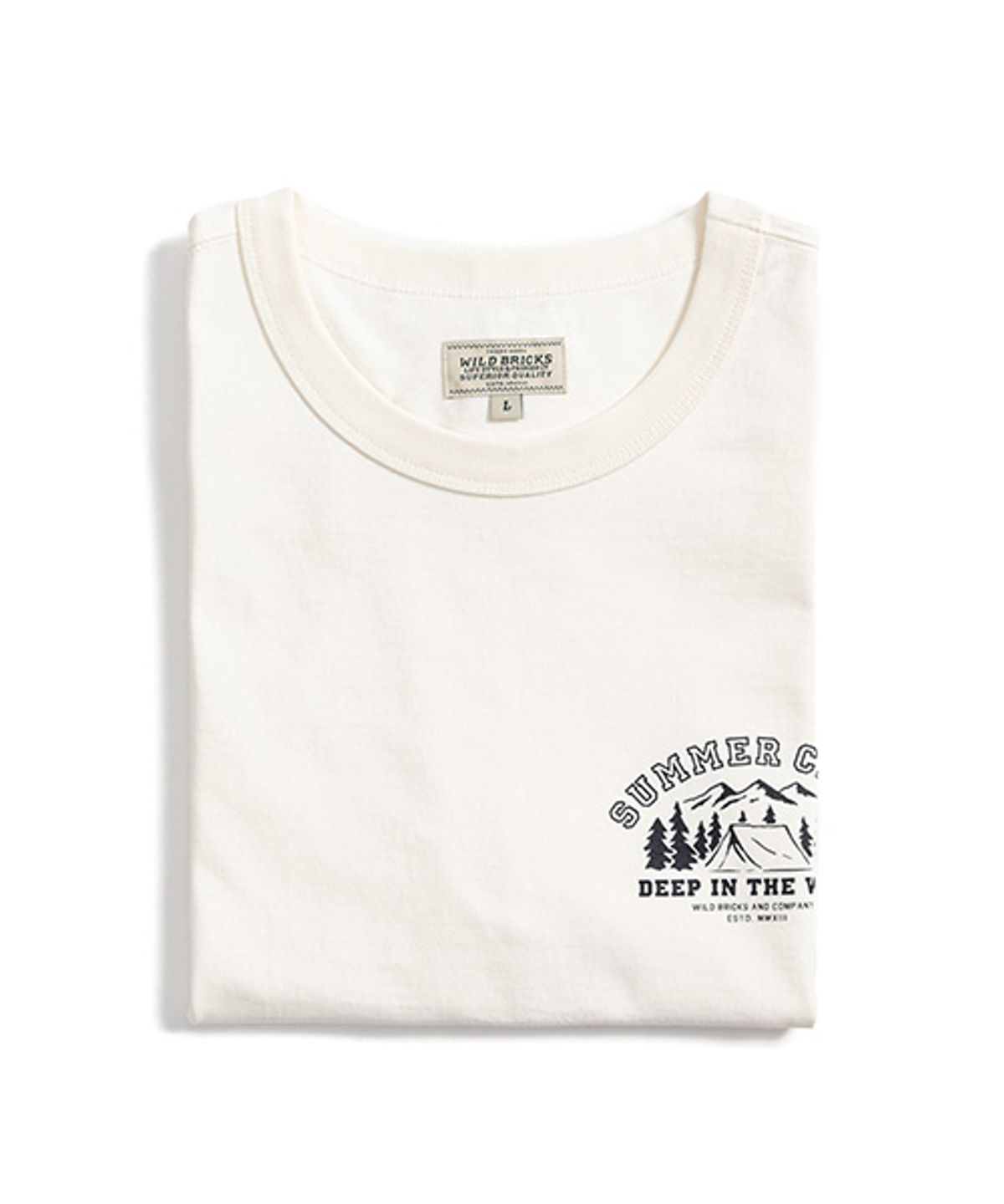 와일드 브릭스(WILD BRICKS) WB SUMMER CAMP T-SHIRT (ivory)