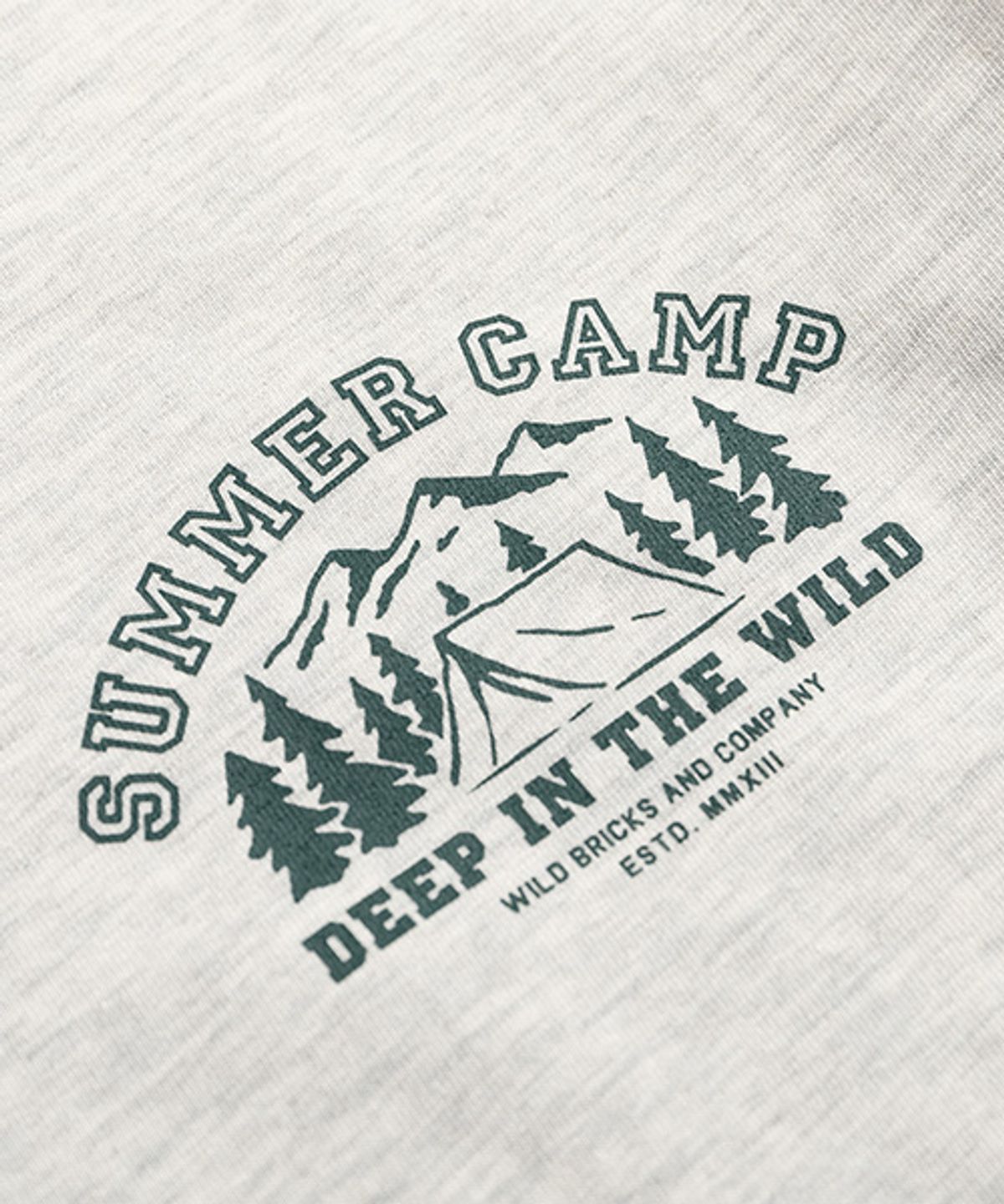 와일드 브릭스(WILD BRICKS) WB SUMMER CAMP T-SHIRT (oatmeal)