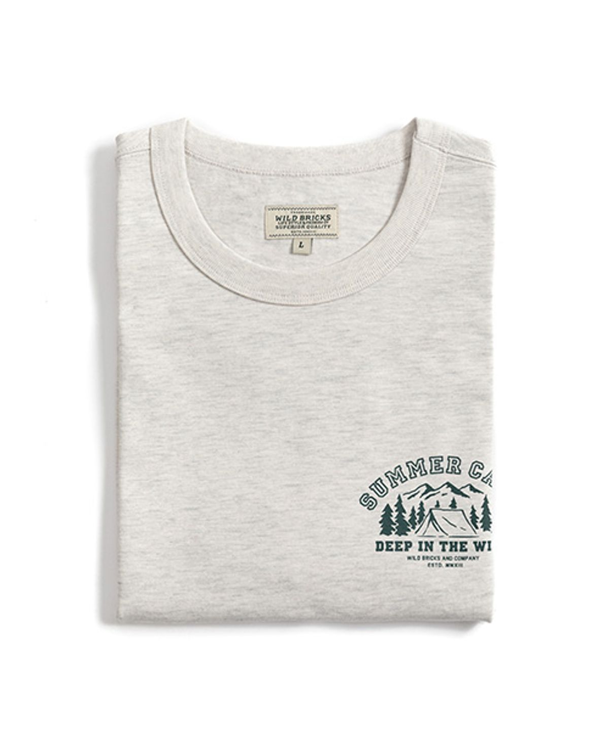 와일드 브릭스(WILD BRICKS) WB SUMMER CAMP T-SHIRT (oatmeal)