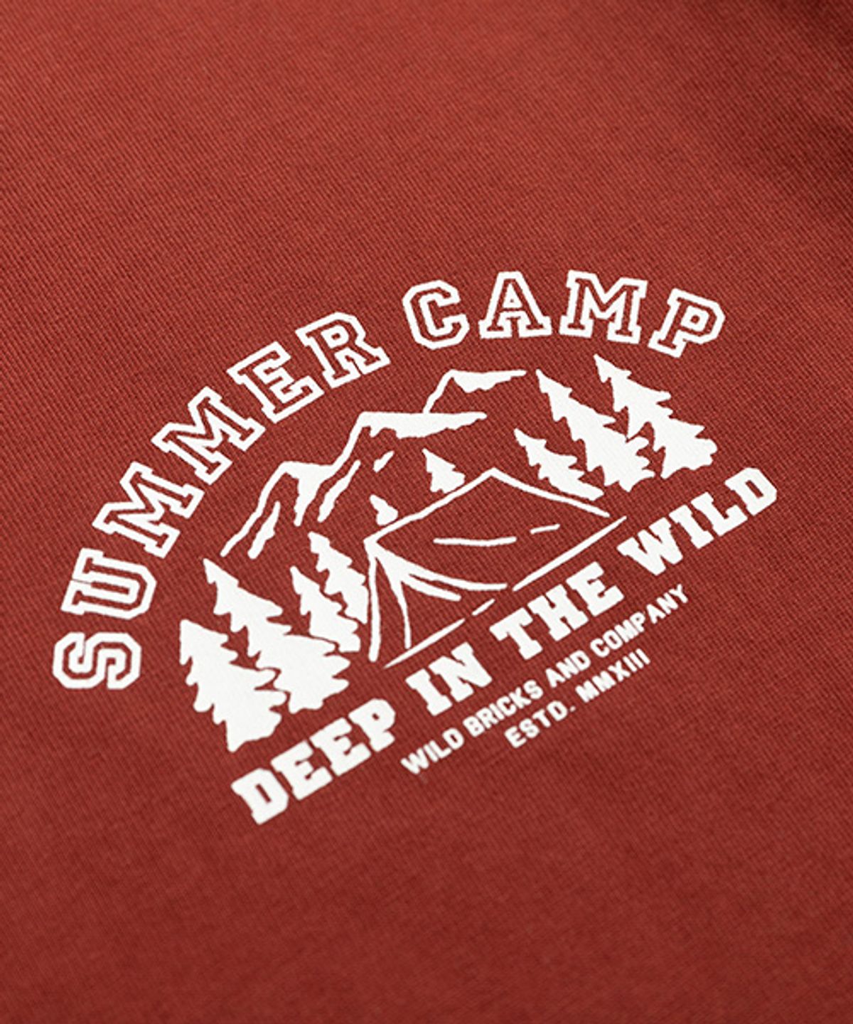 와일드 브릭스(WILD BRICKS) WB SUMMER CAMP T-SHIRT (brick)