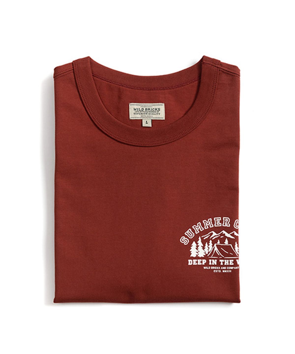 와일드 브릭스(WILD BRICKS) WB SUMMER CAMP T-SHIRT (brick)