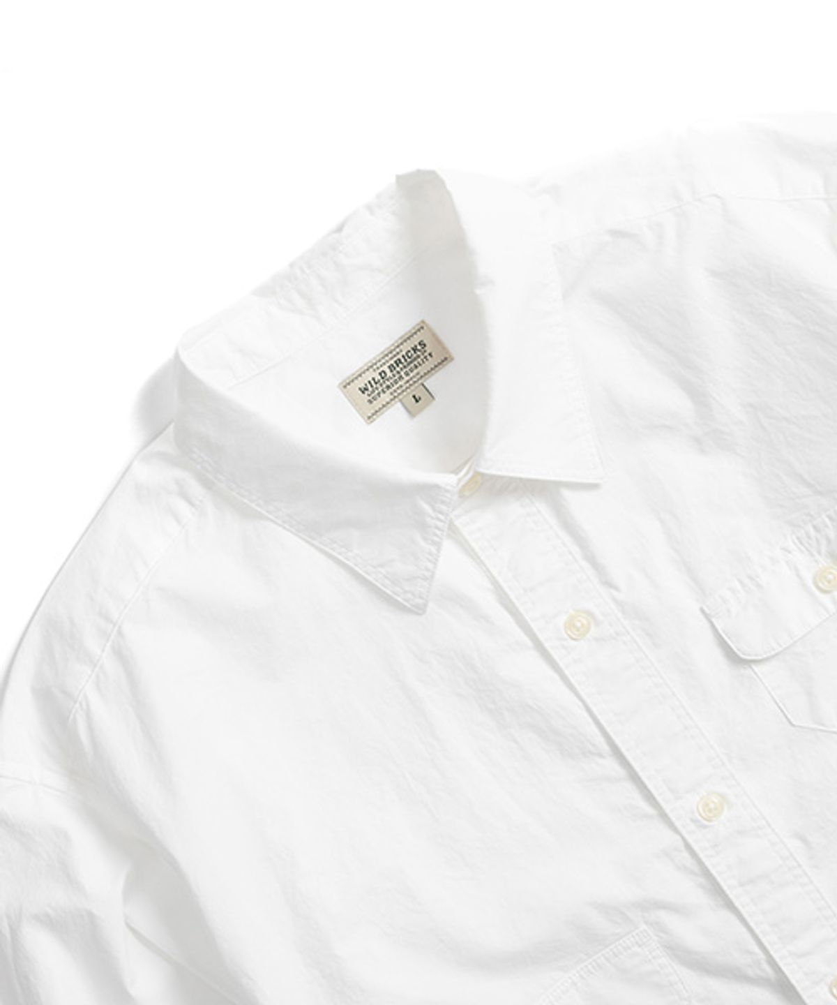 와일드 브릭스(WILD BRICKS) SC THREE-POCKET SCOUT SHIRT (white)
