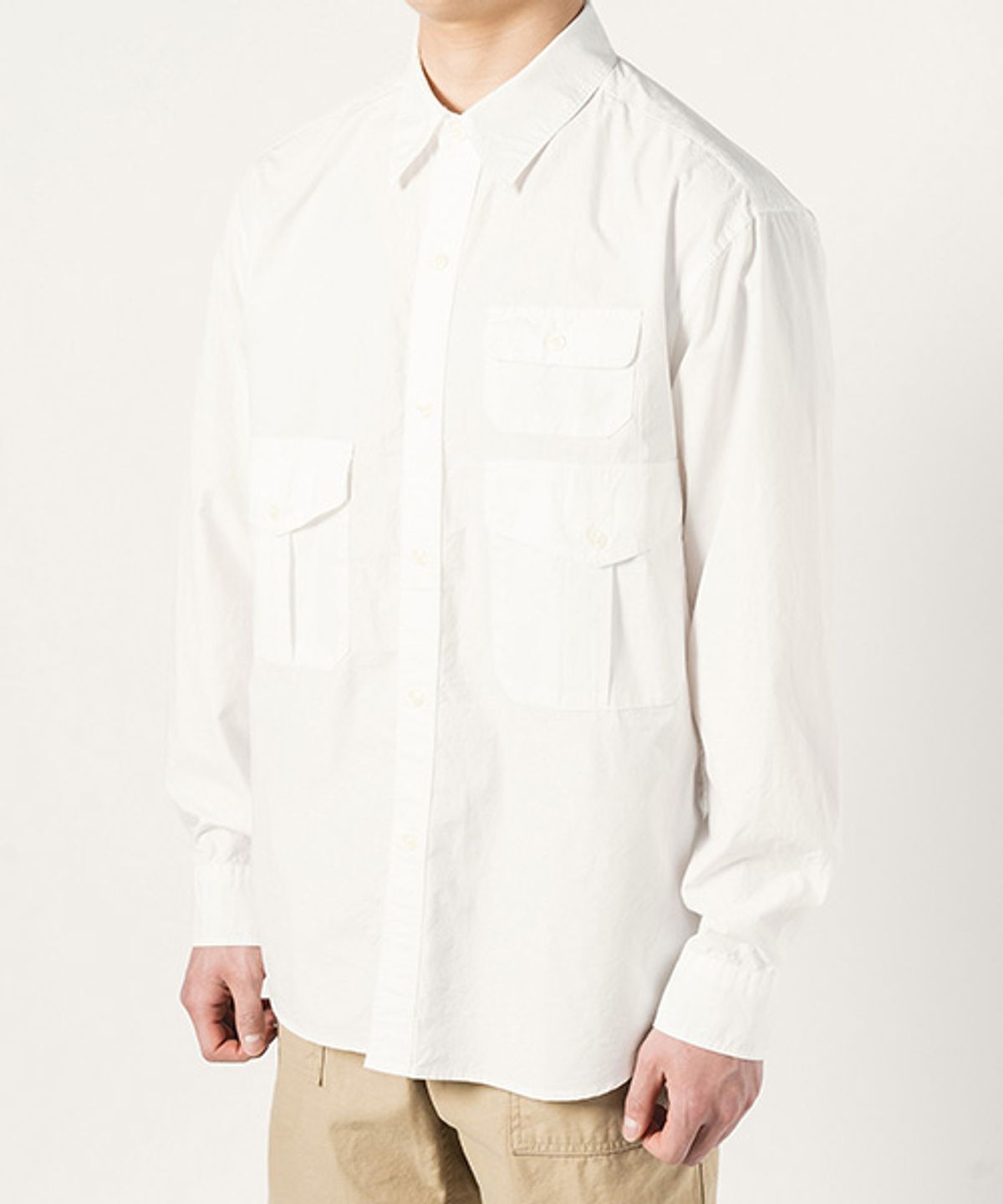 와일드 브릭스(WILD BRICKS) SC THREE-POCKET SCOUT SHIRT (white)