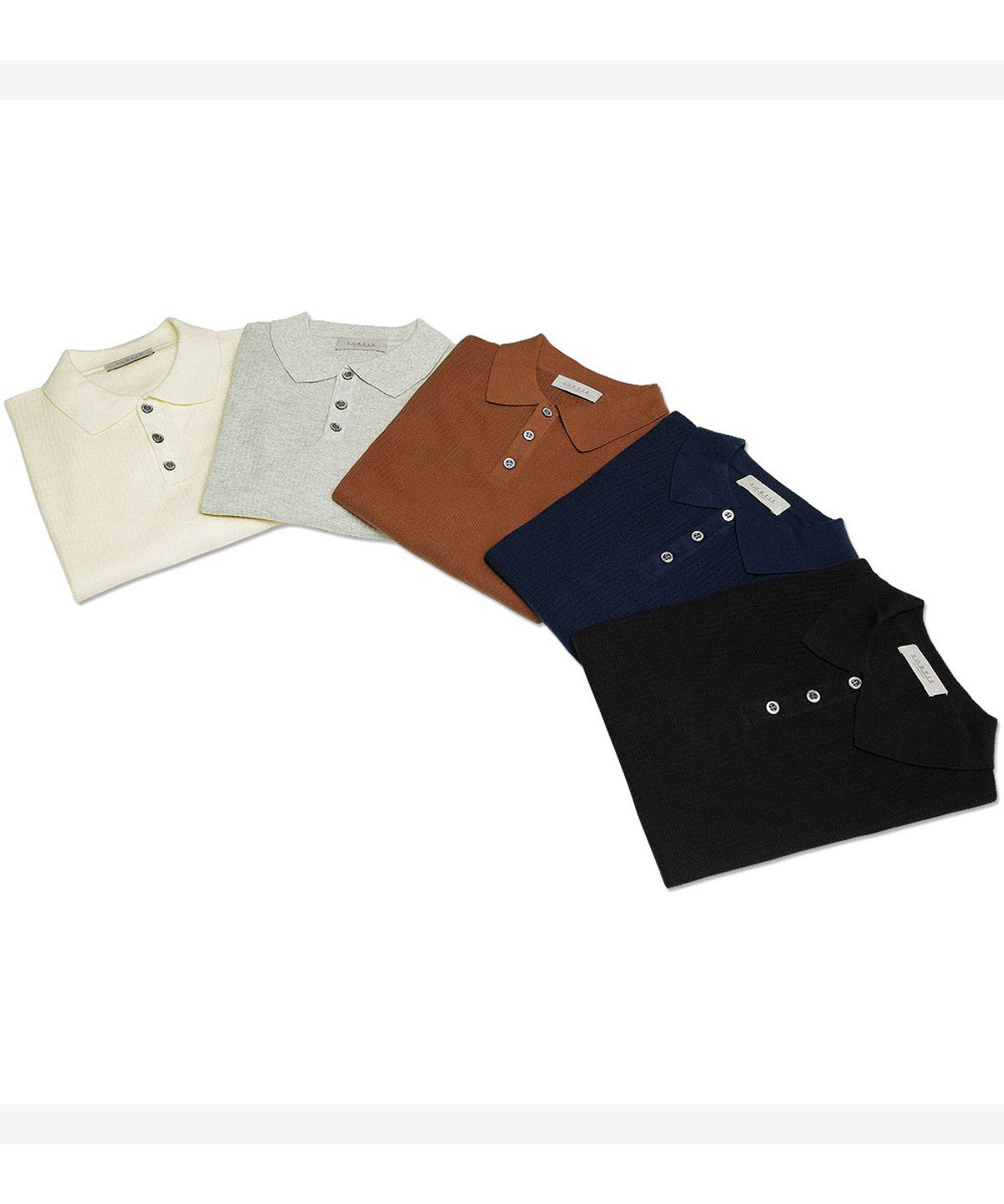 솔티(SORTIE) Texture Summer Polo Knit (Black)