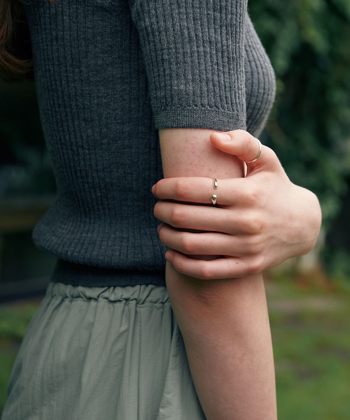 베흐트(VERTE) [925 silver] Cinq.silver.58 / ouvert ring