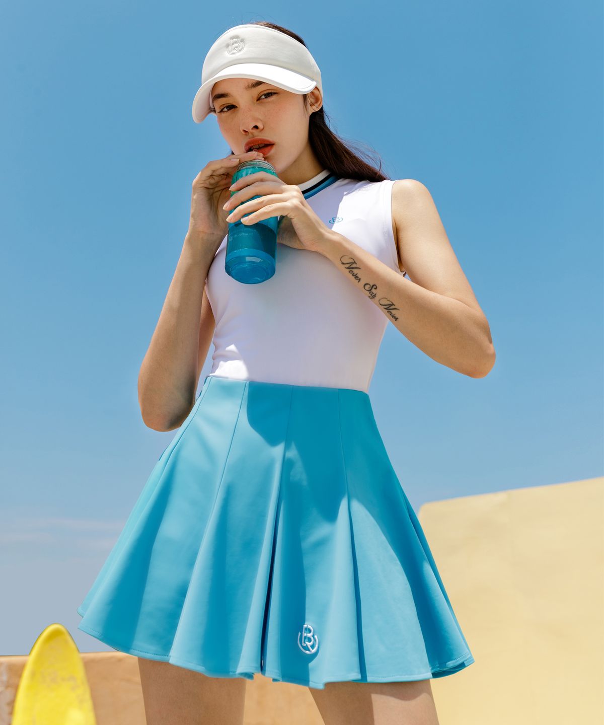 오베르 골프(OBER GOLF) 멀티 컬러 쿨링 슬리브리스 (화이트)