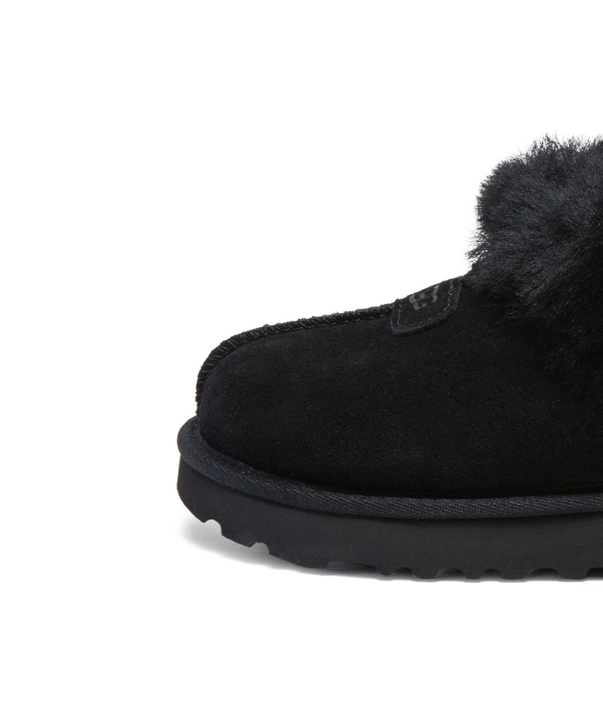 어그(UGG) [WOMEN] 퍼 카라 스웨이드 슬립온 슈즈 (타제트) - 블랙 / 1134810BLK