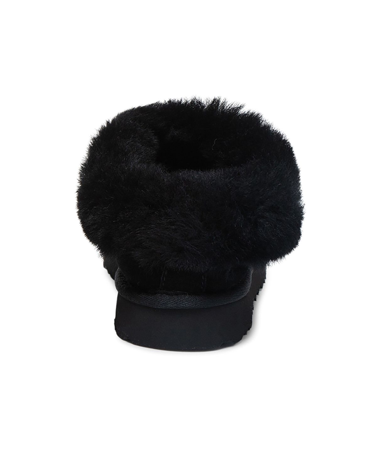 어그(UGG) [WOMEN] 퍼 카라 스웨이드 슬립온 슈즈 (타제트) - 블랙 / 1134810BLK