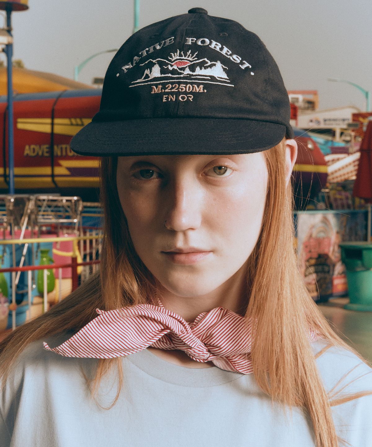 엔오르(EN OR) NATIVE FOREST ENOR BALL CAP - NAVY