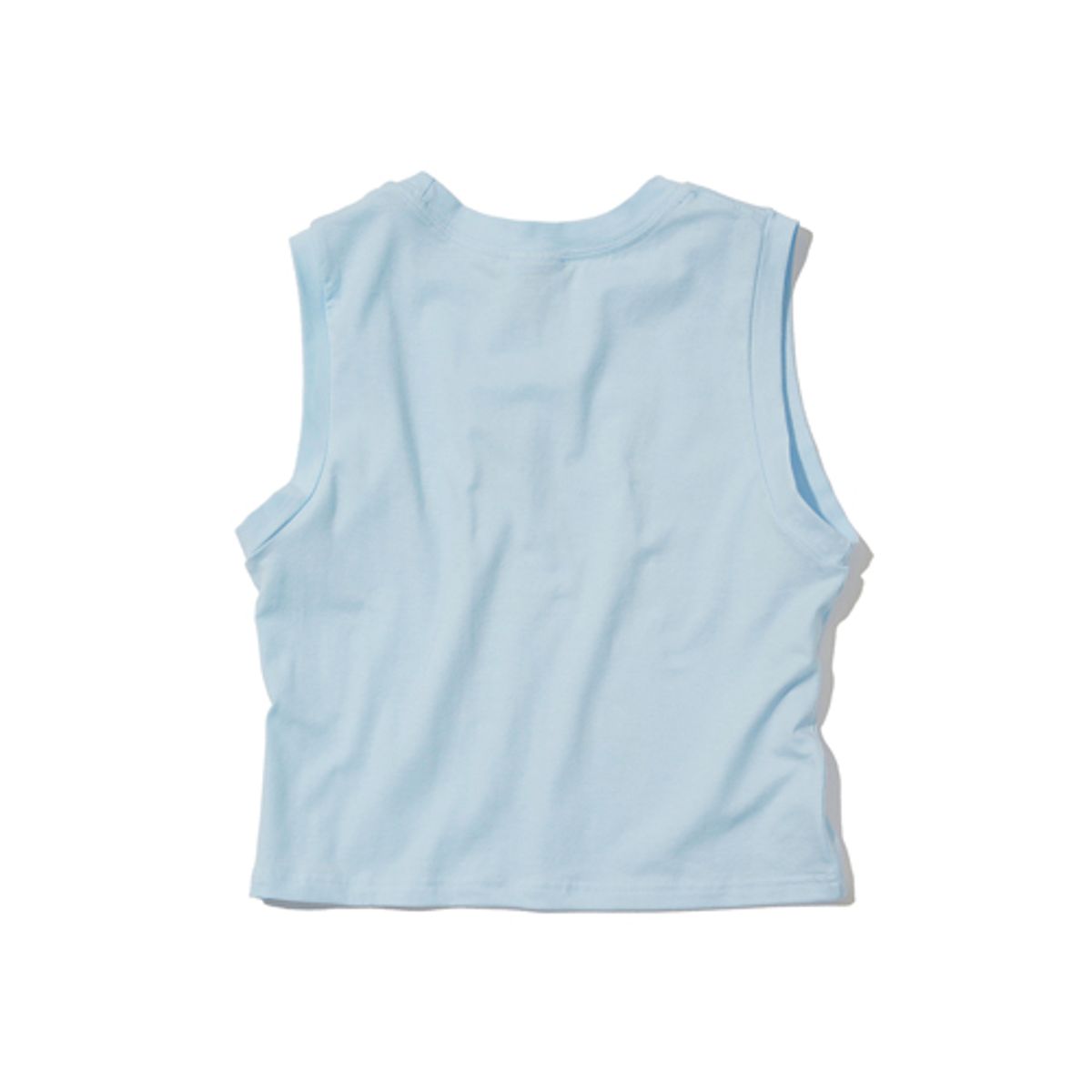 크루치(KRUCHI) LOVE ME CROP SLEEVELESS (SKY BLUE)