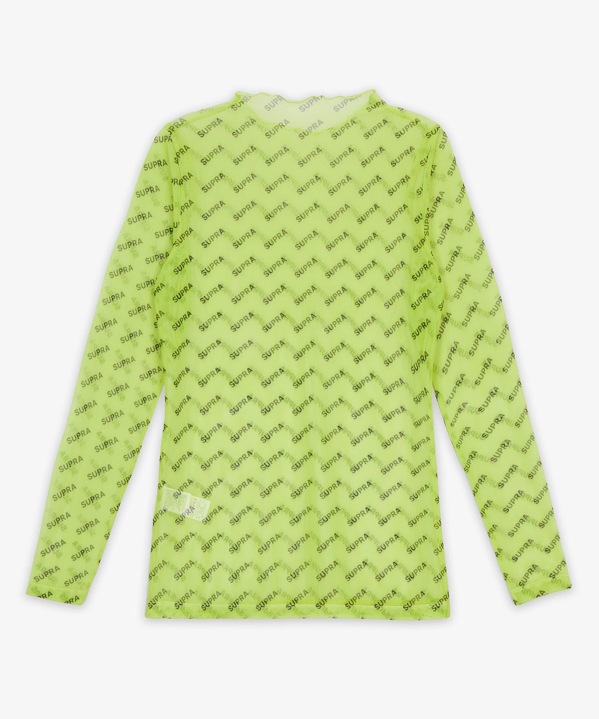 수프라(SUPRA) WOMENS MONOGRAM MESH LONG SLEEVE NEON