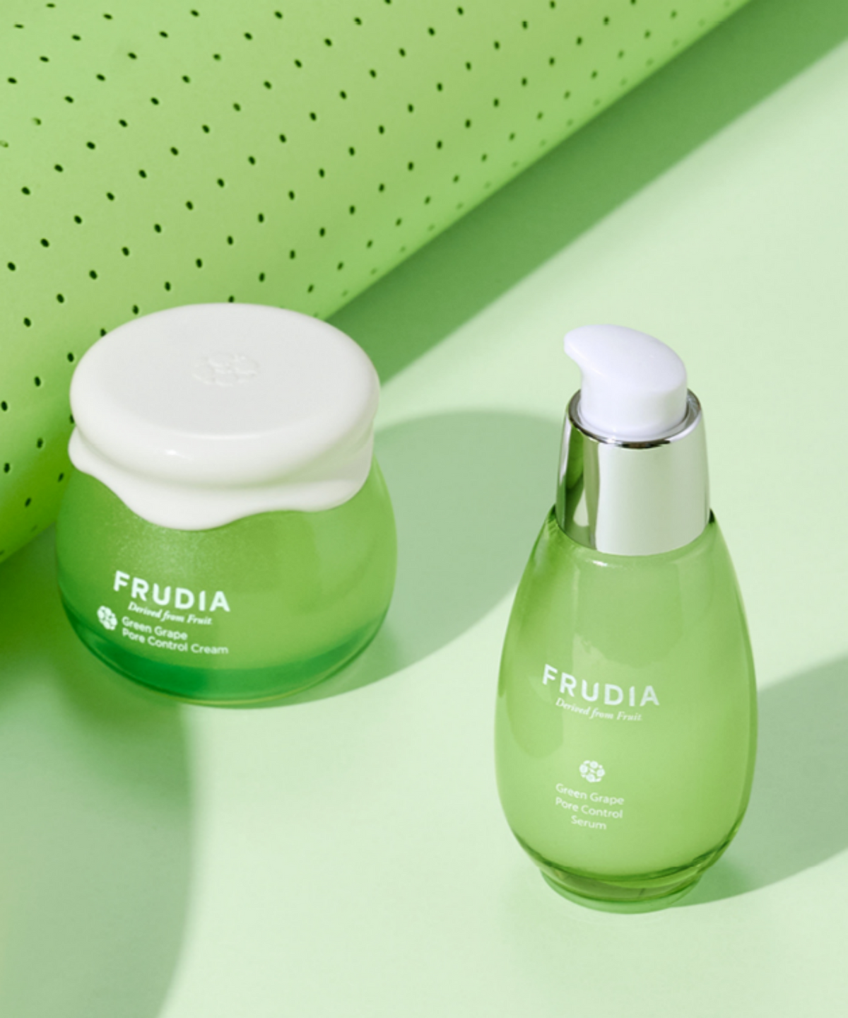 후르디아(FRUDIA) [모공순삭]청포도 포어 컨트롤 세럼 + 크림 2종 세트 (+ 미니 청포도폼 증정)